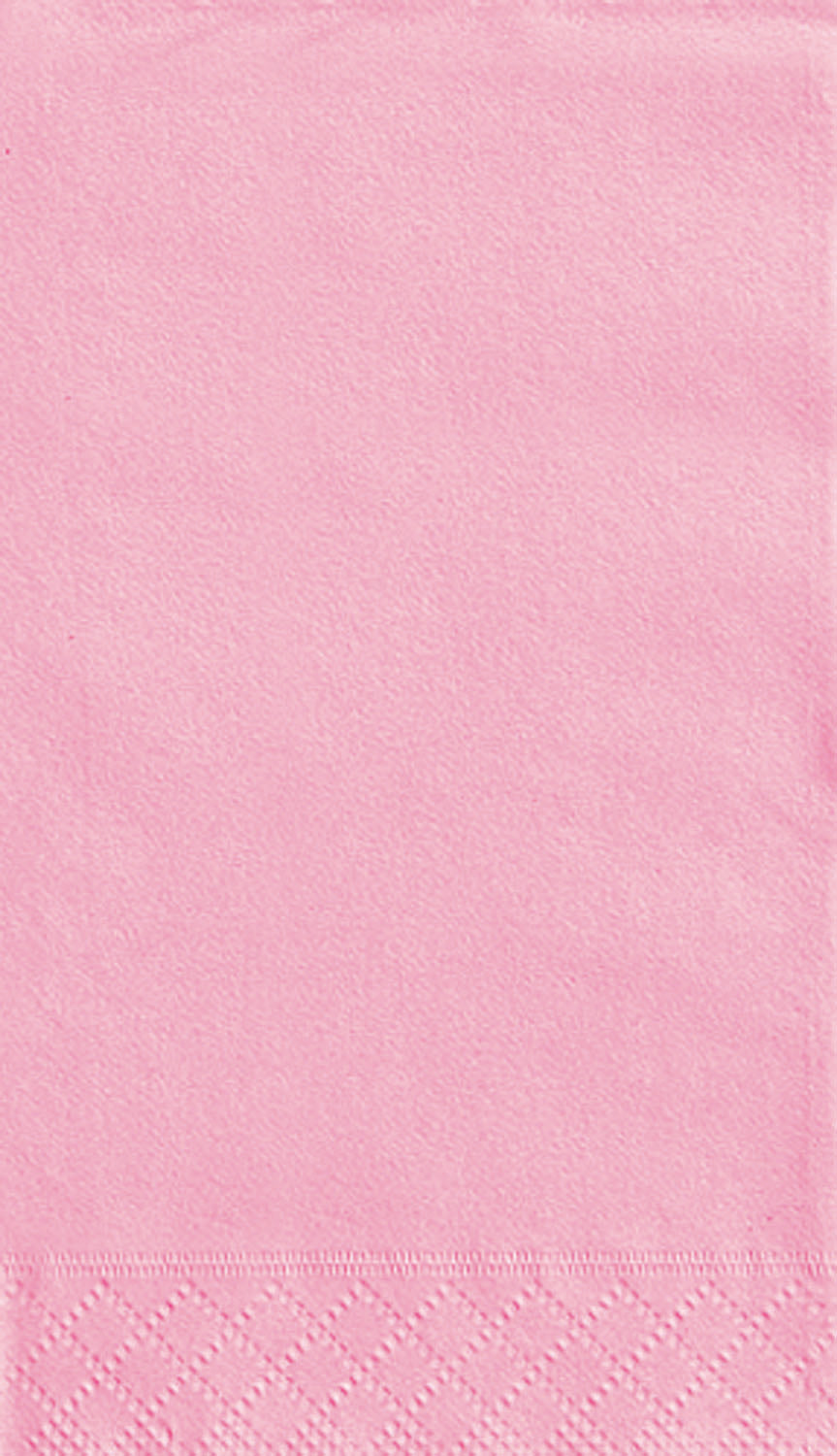 20 Lovely Pink Guest Napkins - 2Ply 12.9x15.2in