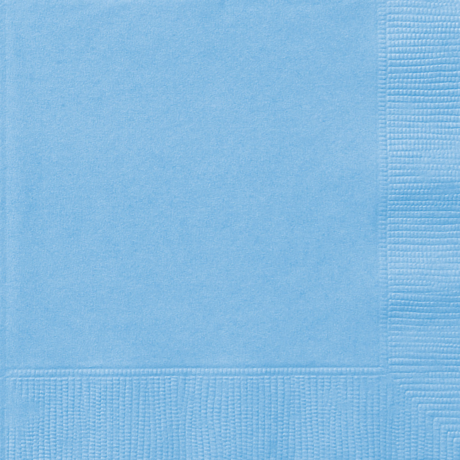 20 Powder Blue Luncheon Napkins - 2Ply 12.75x12.75in