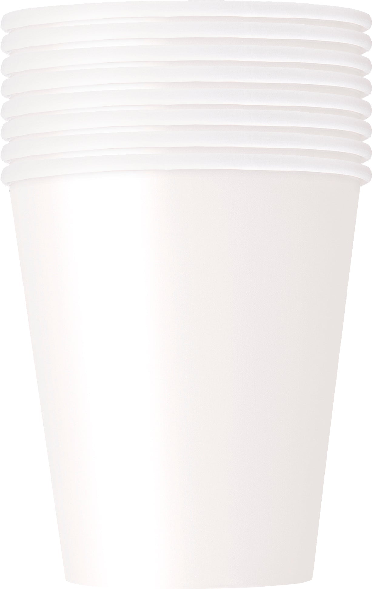 8 White Paper Cups 9oz