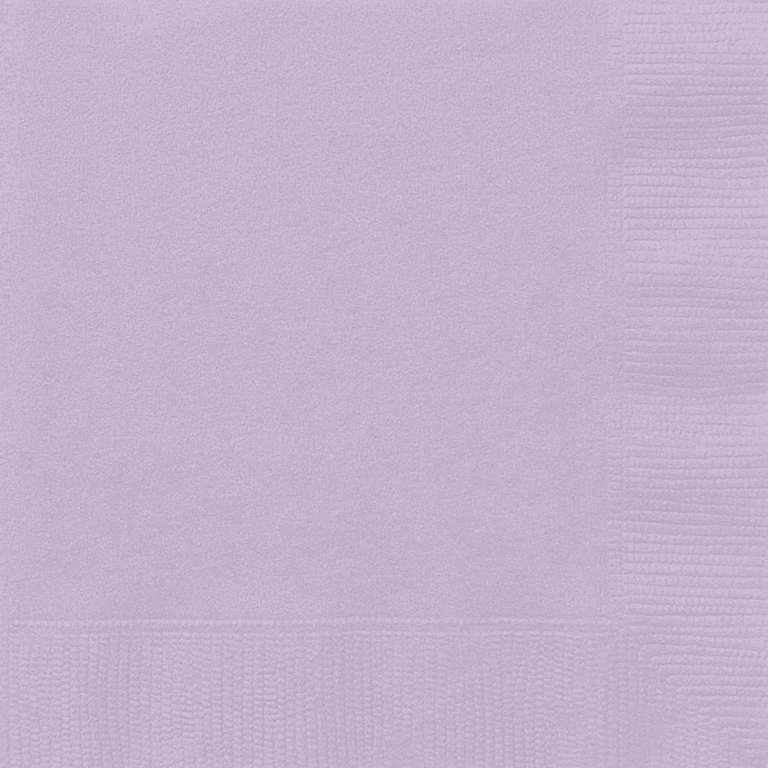 20 Lavender Beverage Napkins - 2Ply 9.75x9.75in