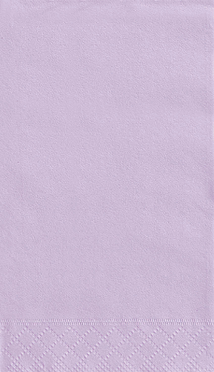 20 Lavender Guest Napkins - 2Ply 12.9x15.2in