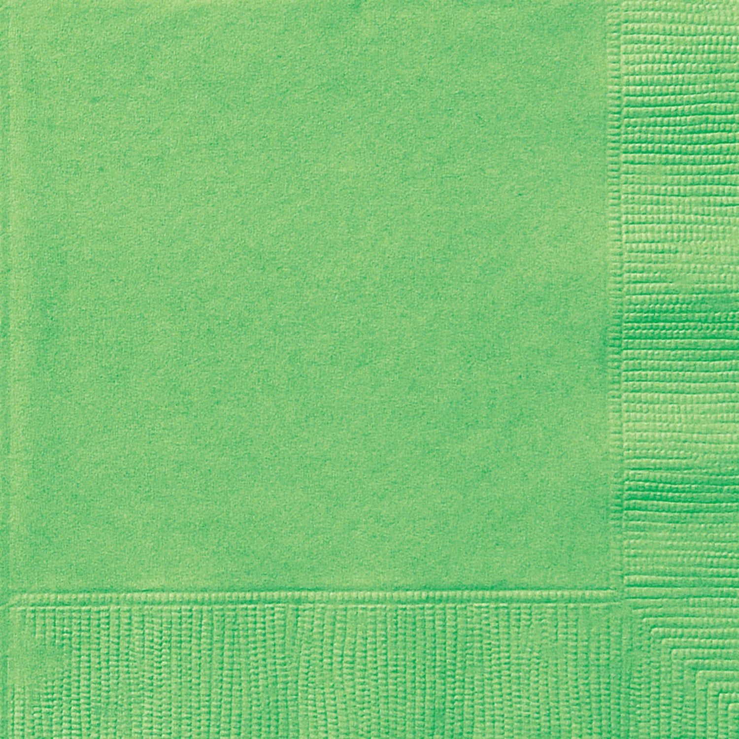 20 Lime Green Luncheon Napkins - 2Ply 12.75x12.75in
