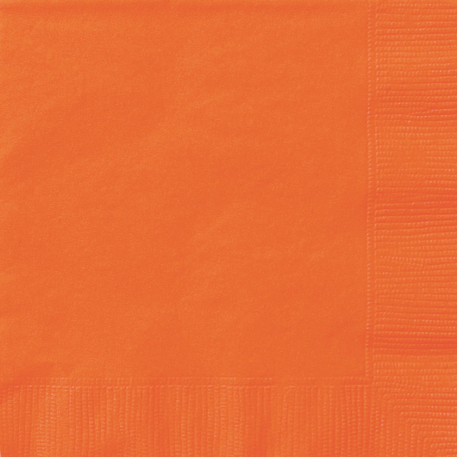 20 Pumpkin Orange Beverage Napkins - 2Ply 9.75x9.75in