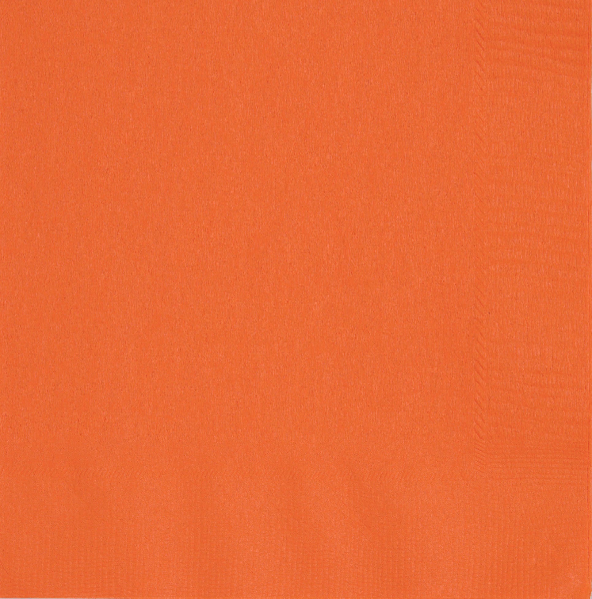 50 Pumpkin Orange Luncheon Napkins - 2Ply 12.75x12.75in