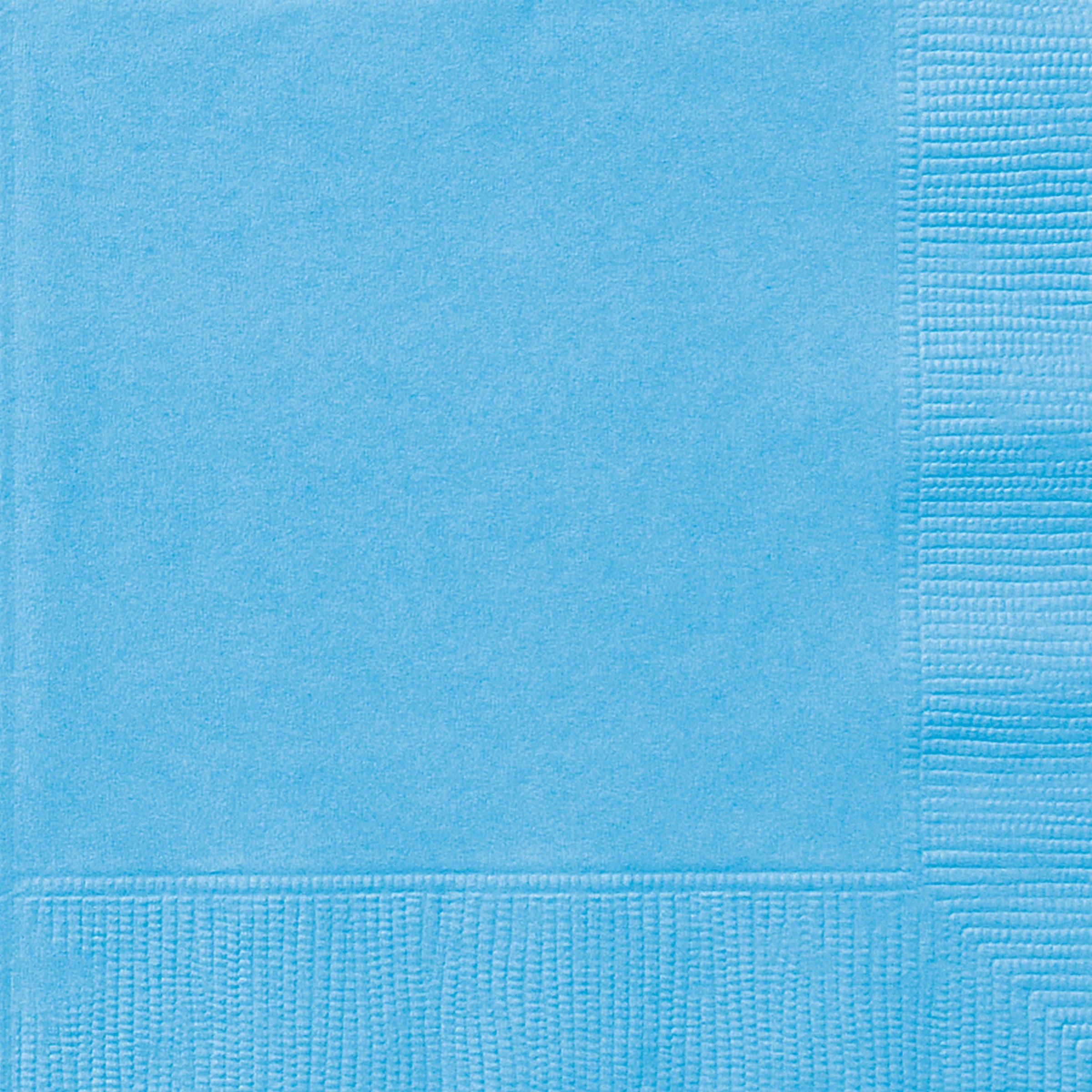 20 Powder Blue Beverage Napkins 2 Ply 9.75x9.75in