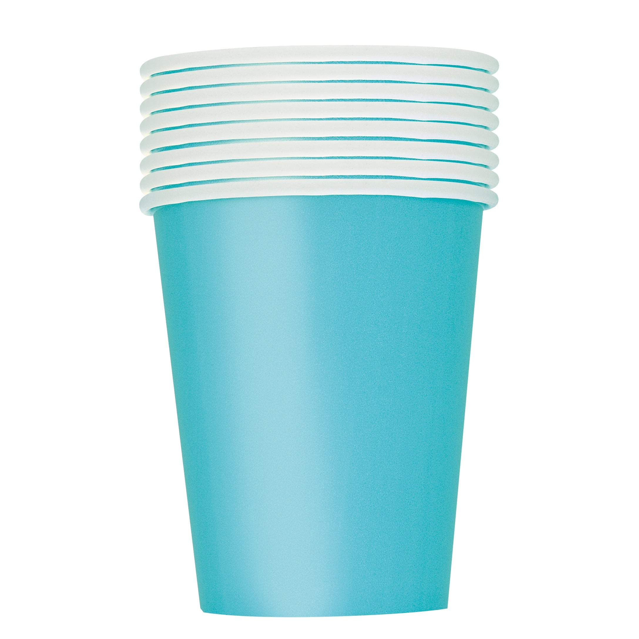 8 Terrific Teal Paper Cups 9oz