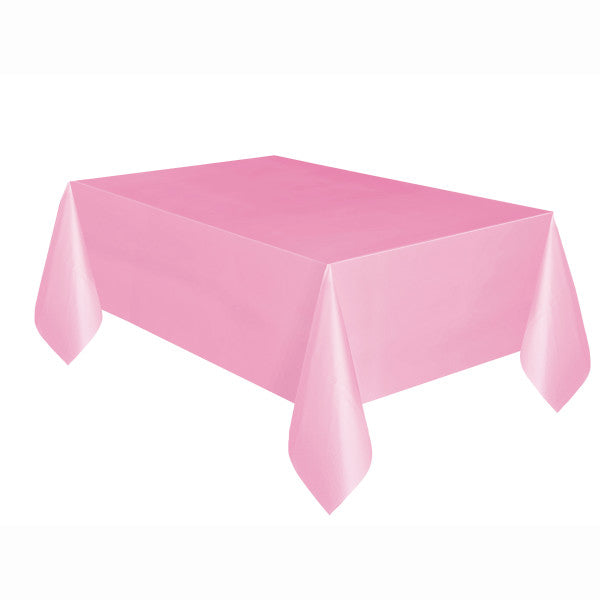 Plastic Table Cover Lovely Pink 54x108in