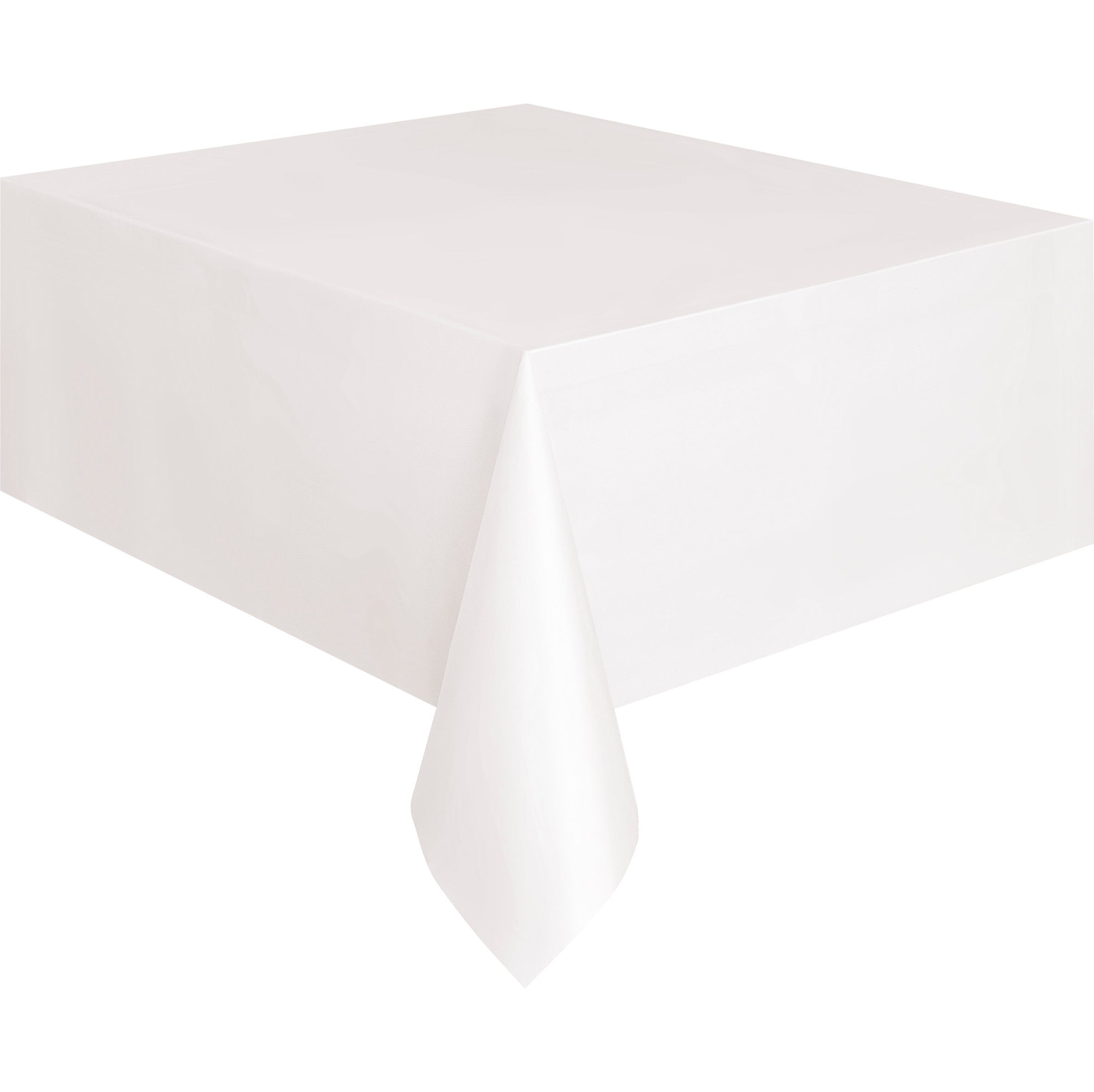 Plastic Table Cover White 54x108in
