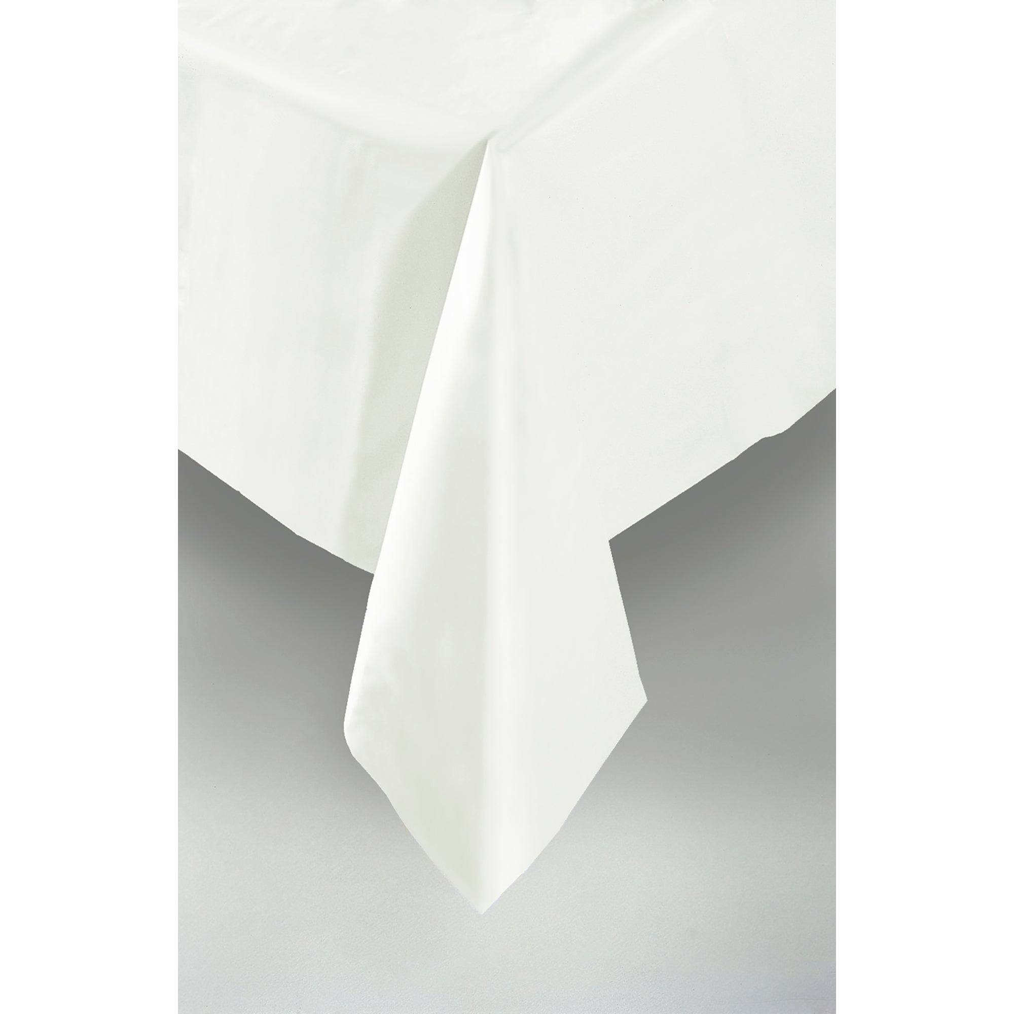 Plastic Table Cover White 54x108in
