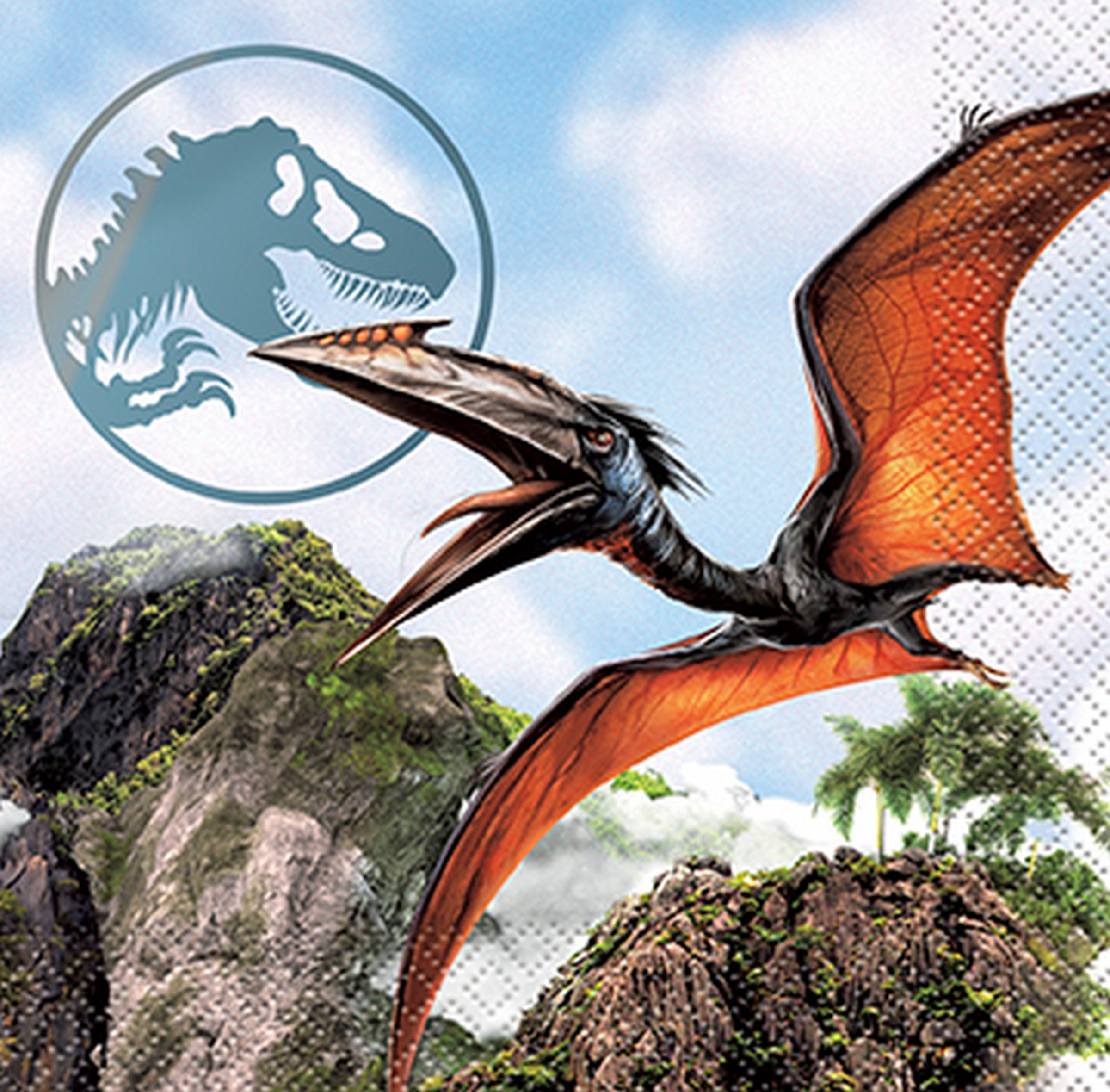 Jurassic 16 Beverage Napkins 9.75x9.75in 