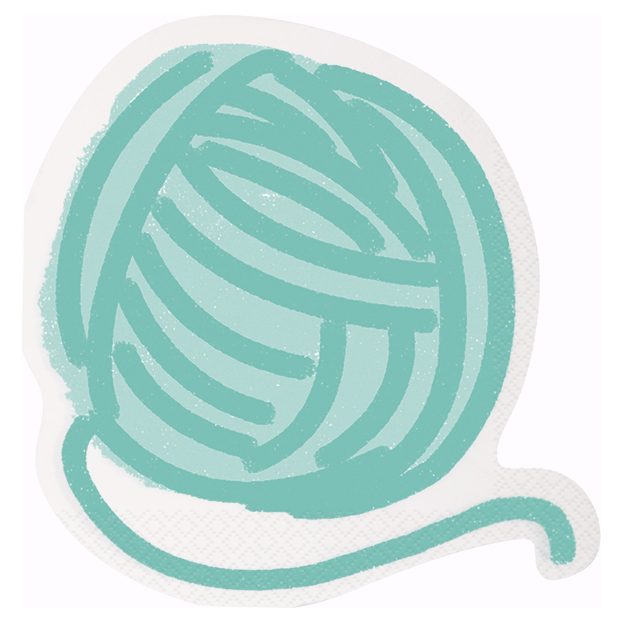 Paw Party 16 Yarn Ball Shaped Luncheon Napkins 13x12.8in