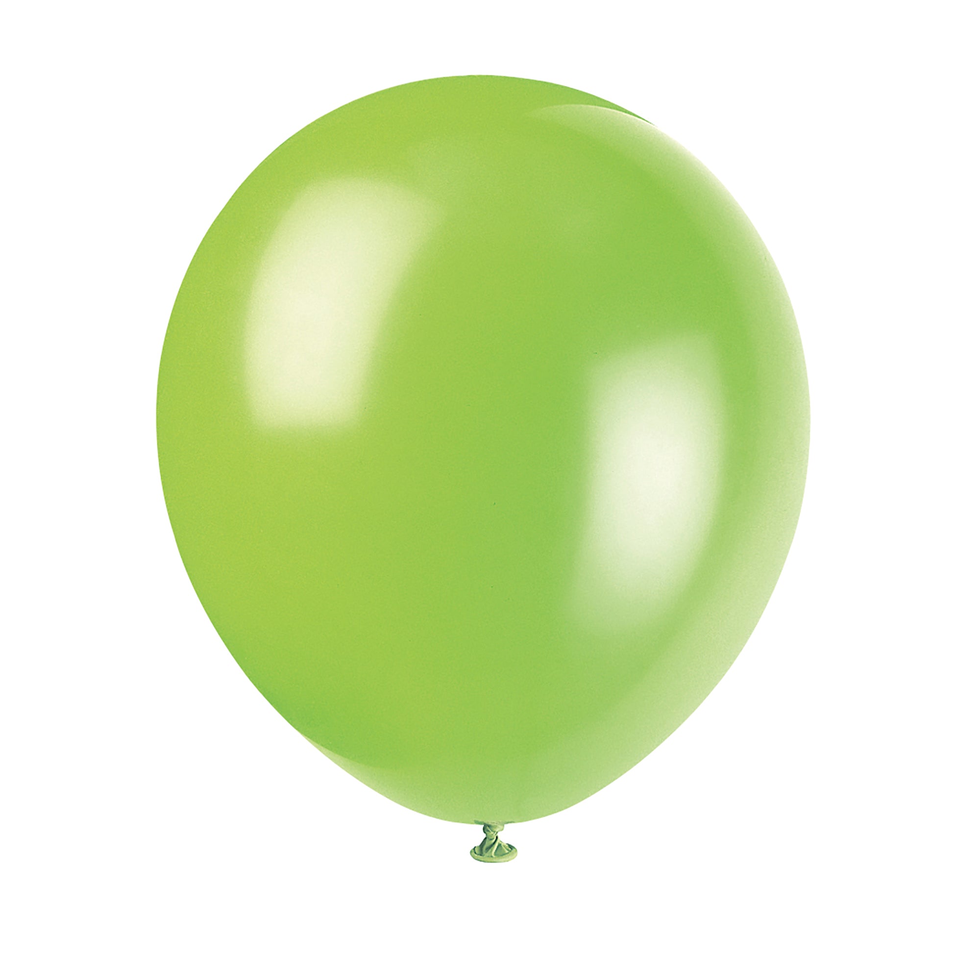 10 Latex Balloons 12in Lime Green