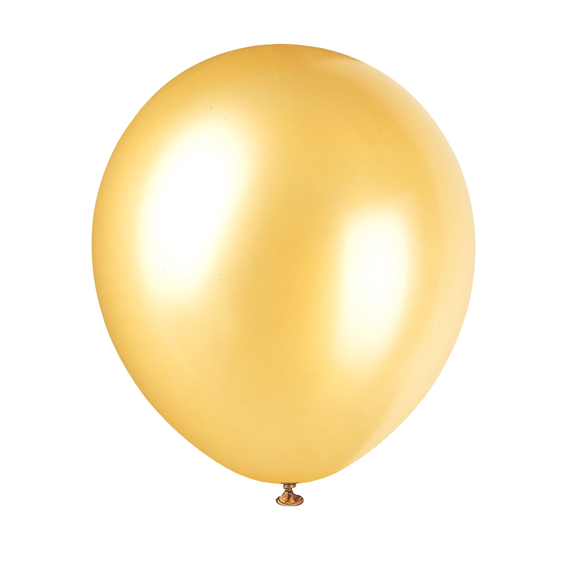 8 Latex Pearlized Balloons 12in Gold