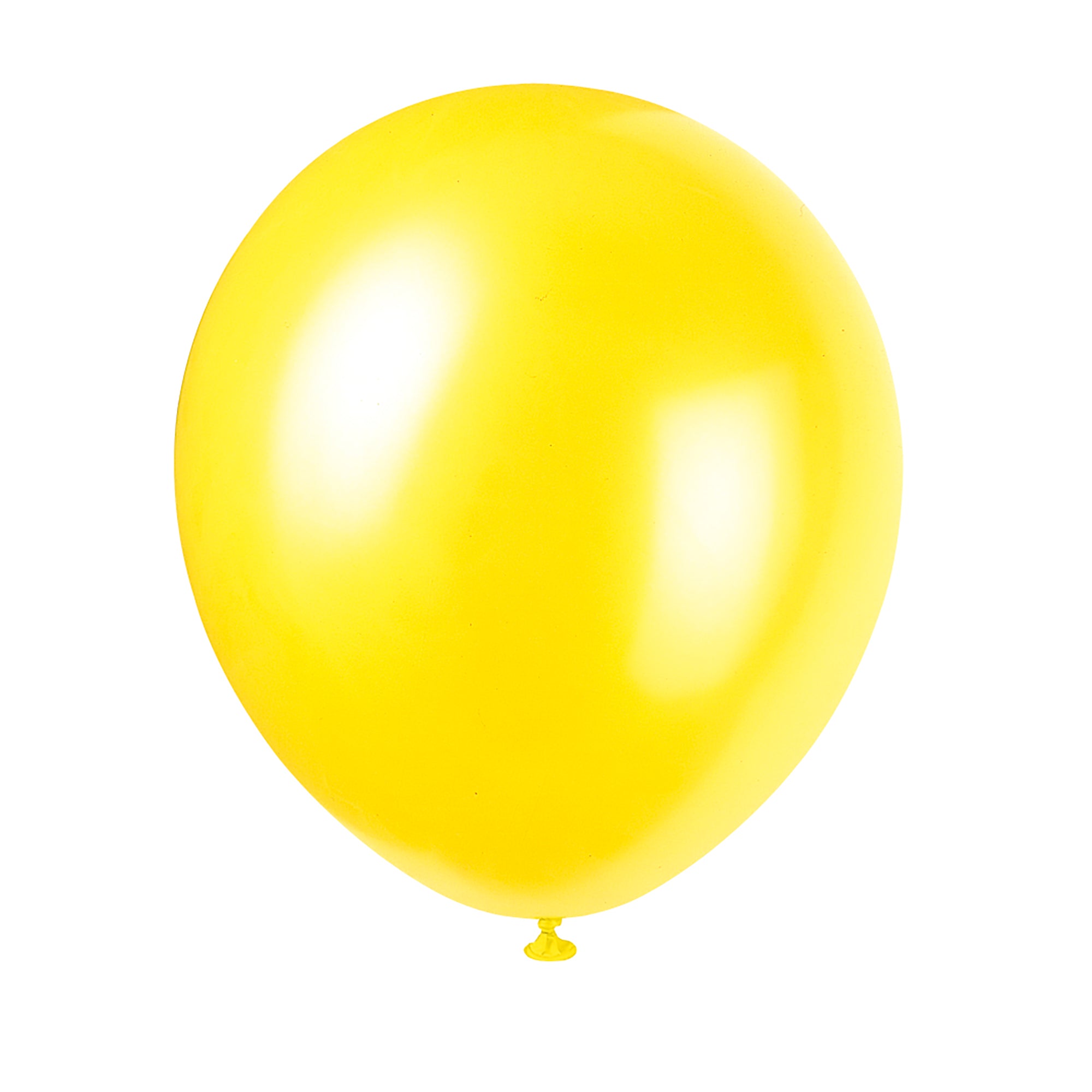 8 Latex Pearlized Balloons 12in Yellow