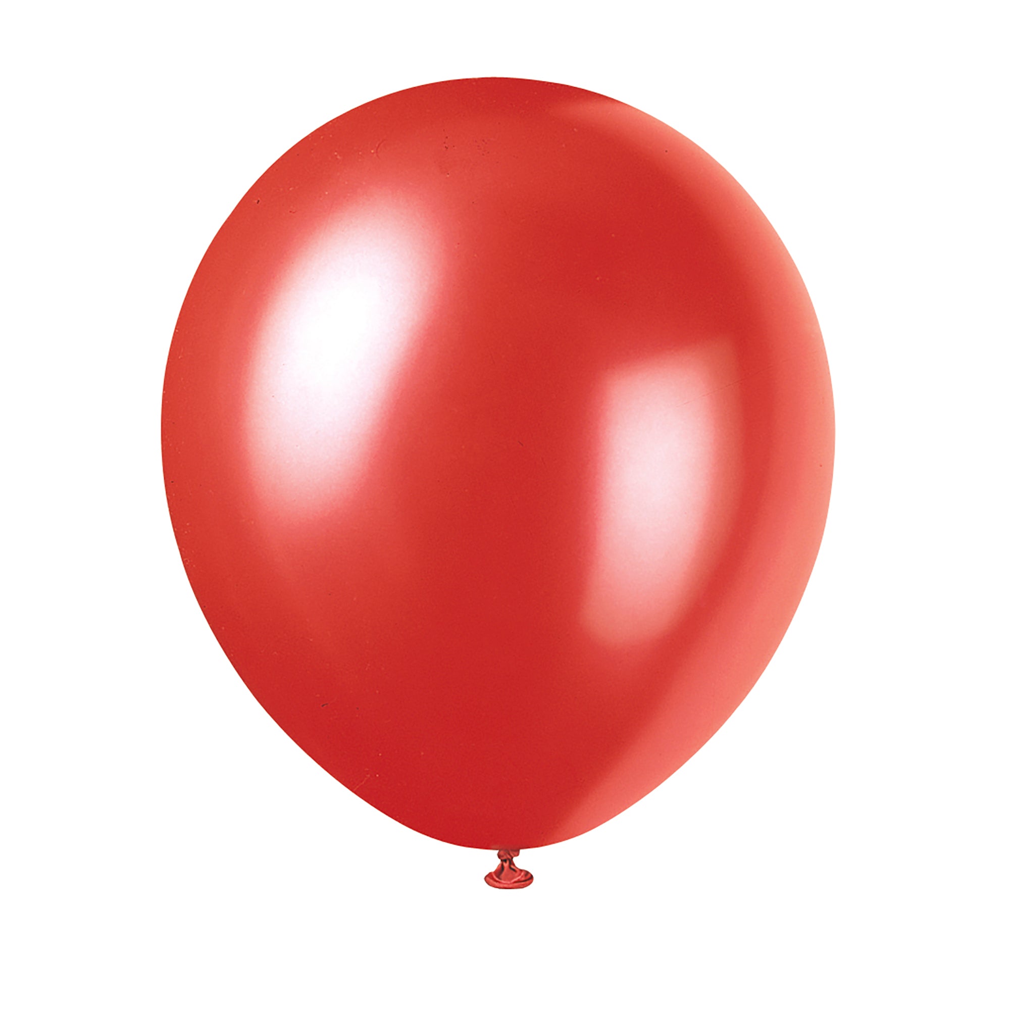 8 Latex Pearlized Balloons 12in Red