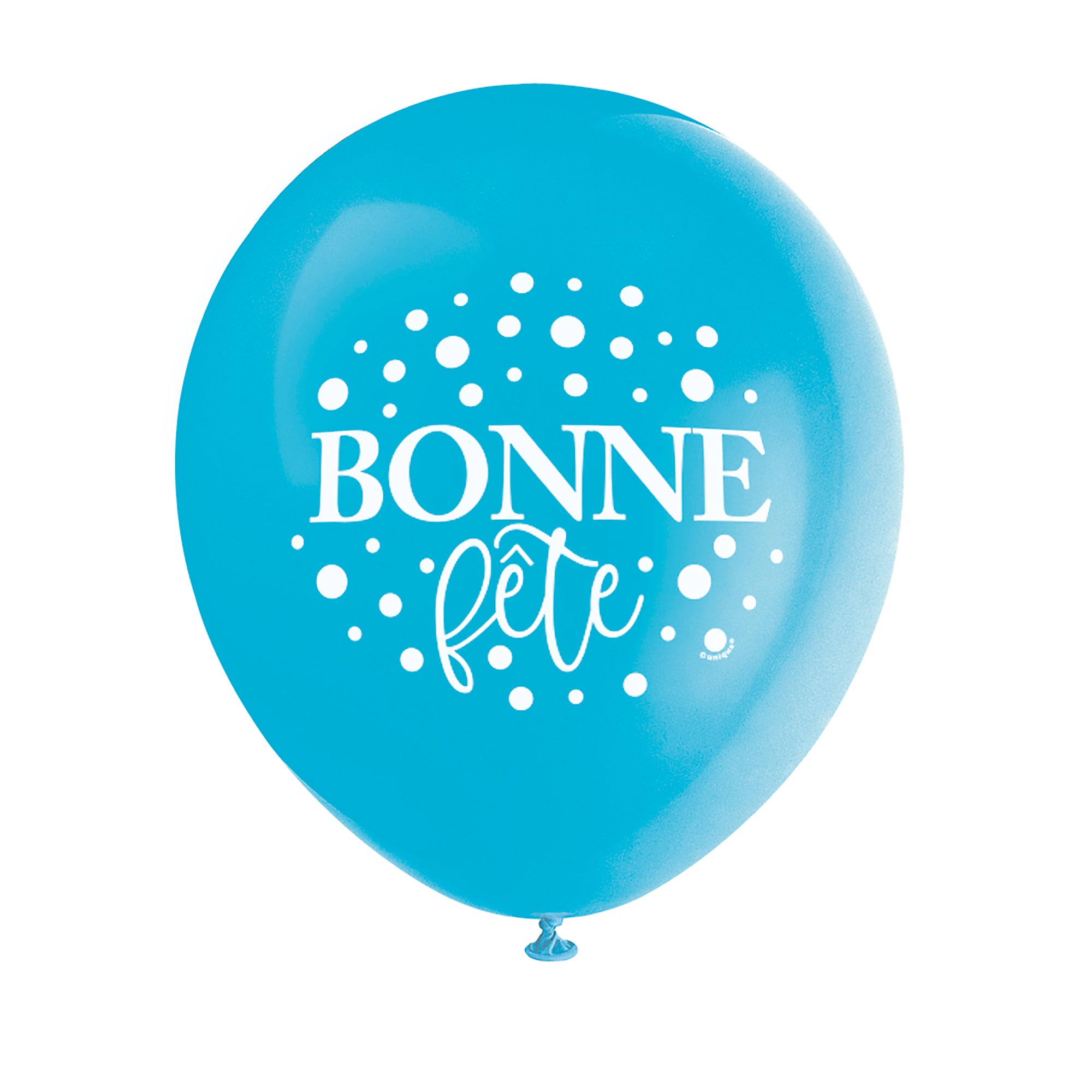 8 Bonne Fête Latex Balloons 12in Assorted Colors