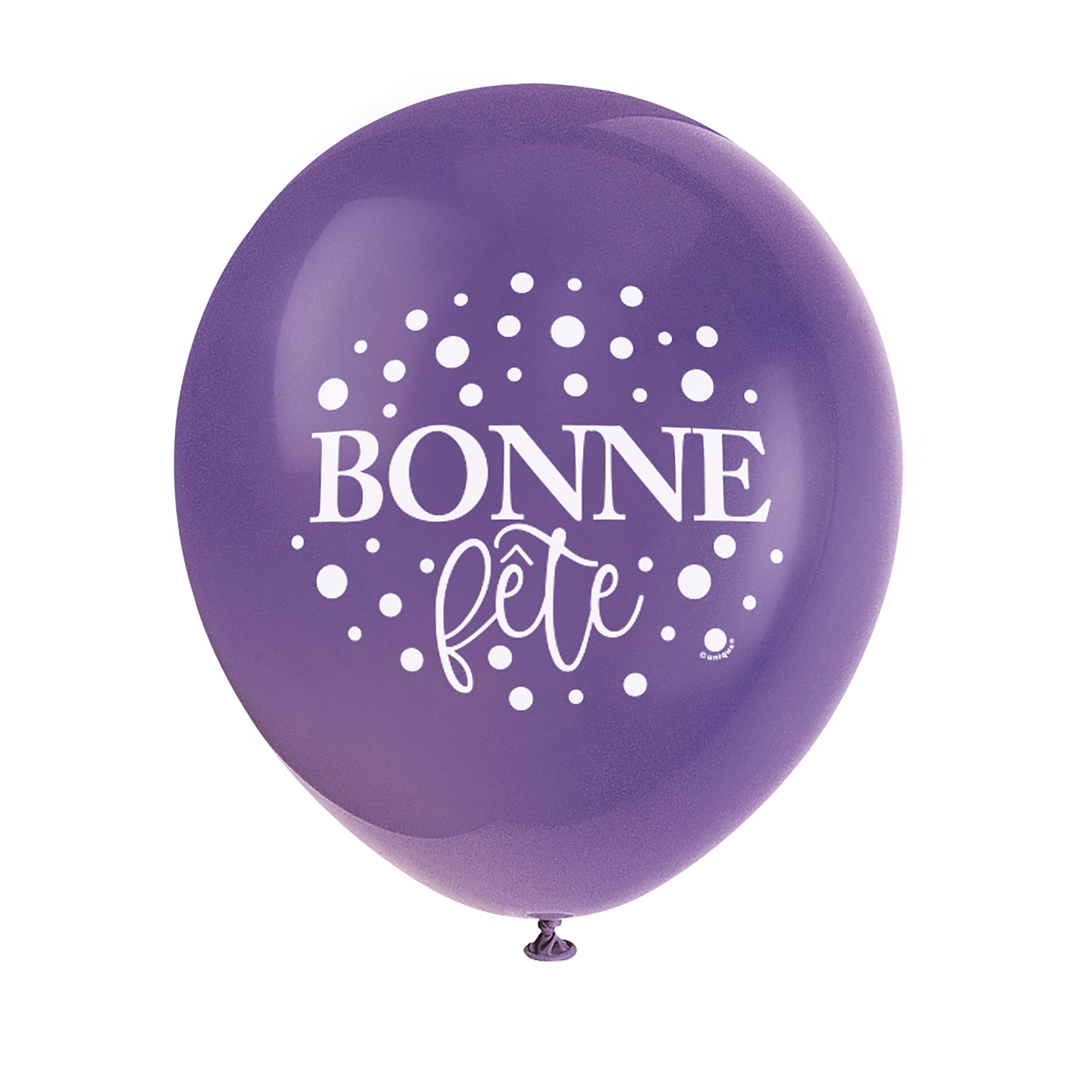 8 Bonne Fête Latex Balloons 12in Assorted Colors