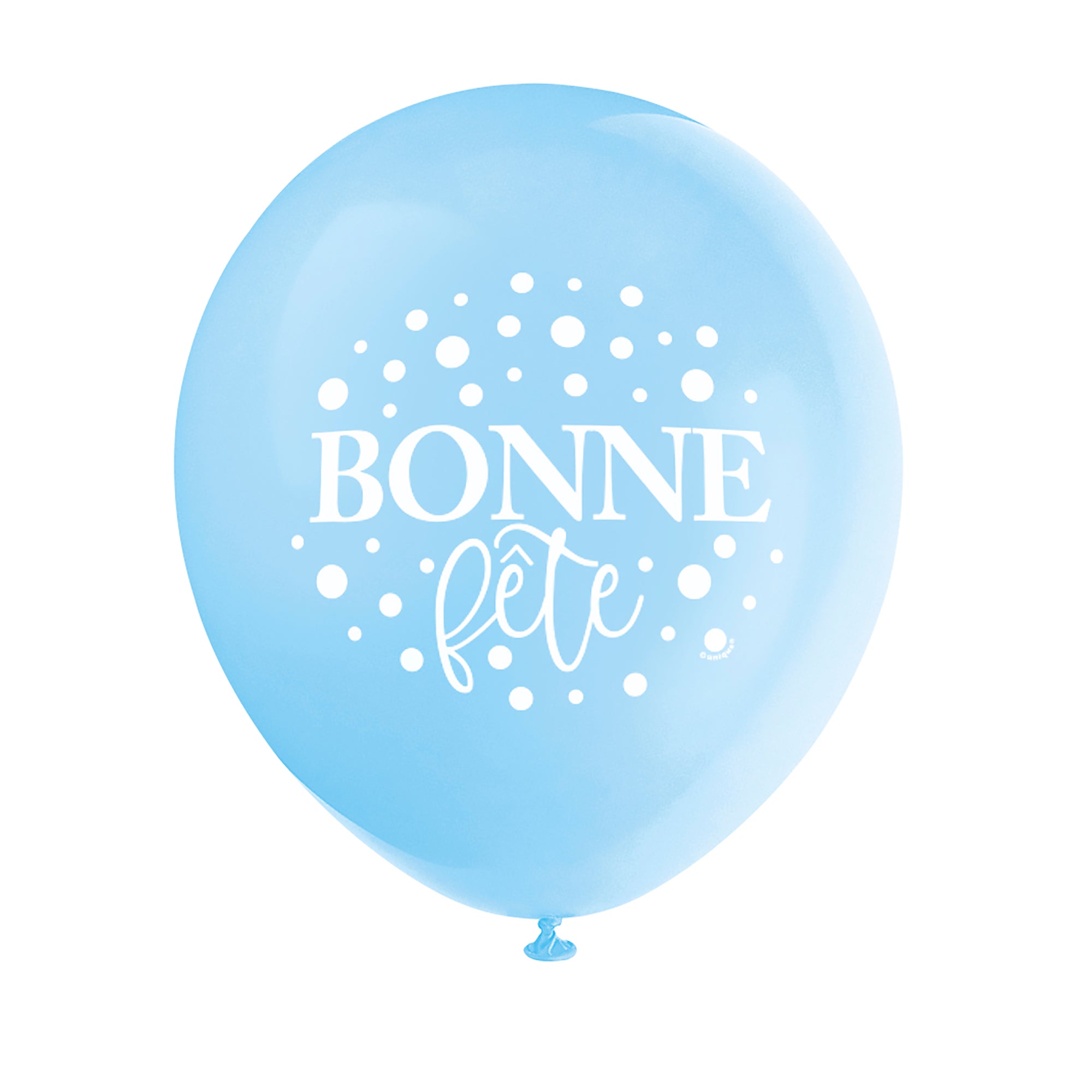 8 Bonne Fête Latex Balloons 12in Assorted Colors