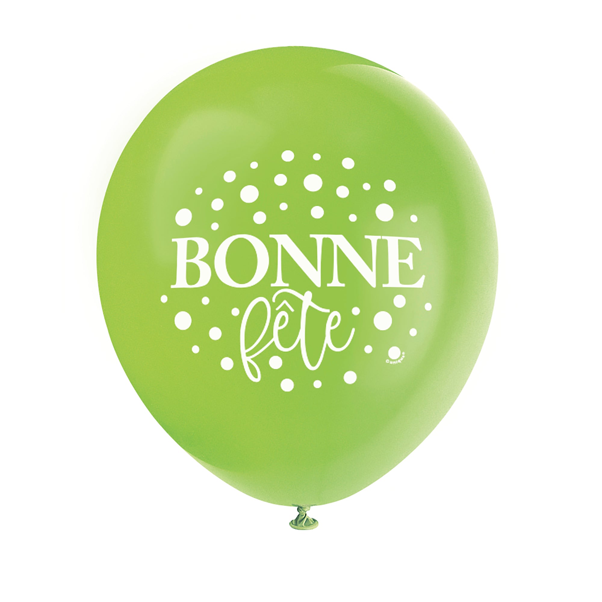8 Bonne Fête Latex Balloons 12in Assorted Colors