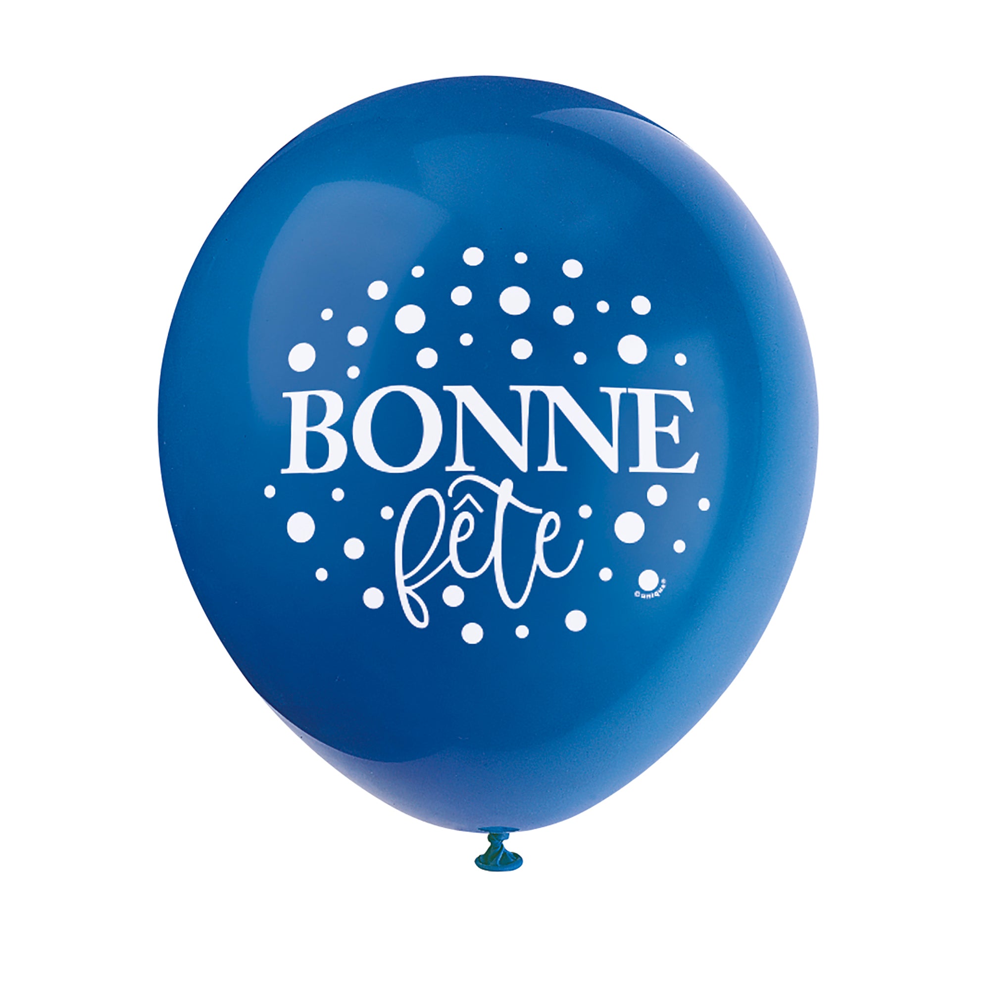 8 Bonne Fête Latex Balloons 12in Assorted Colors