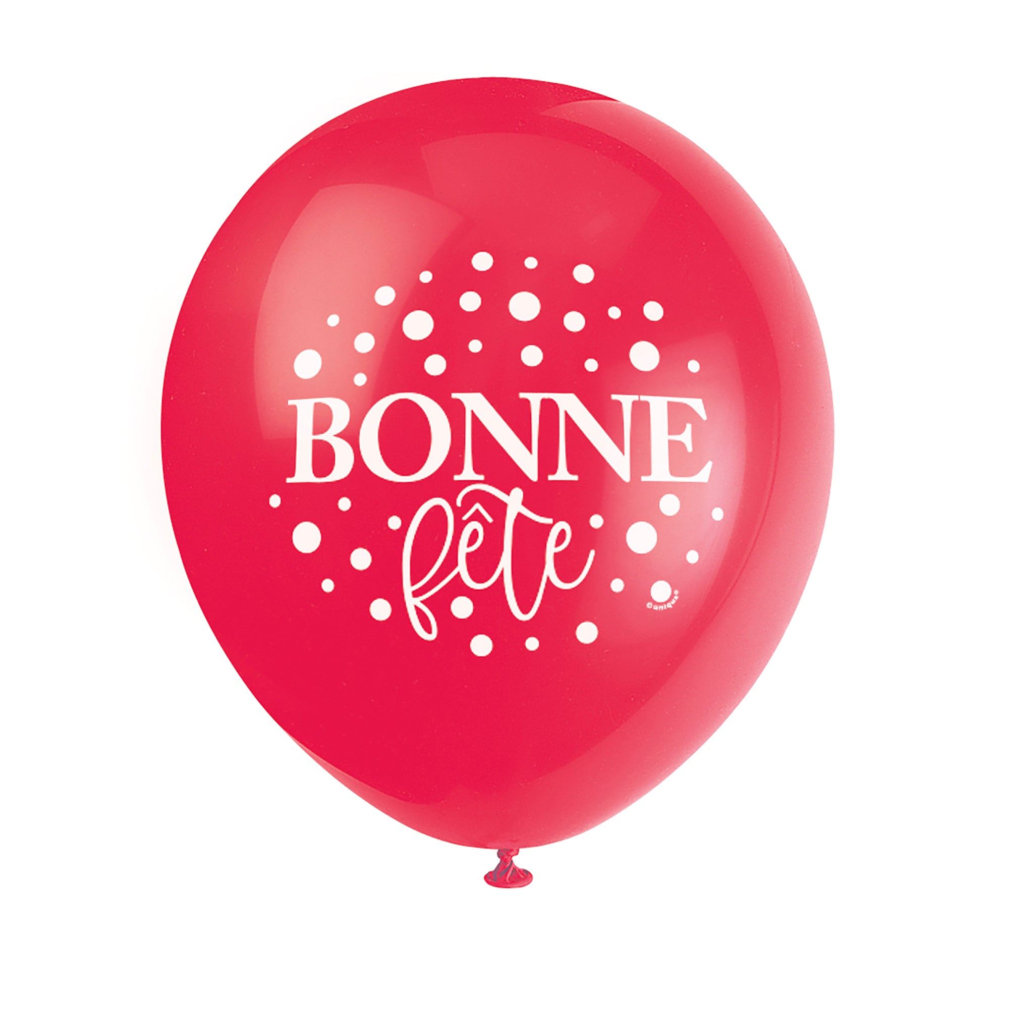 8 Bonne Fête Latex Balloons 12in Assorted Colors