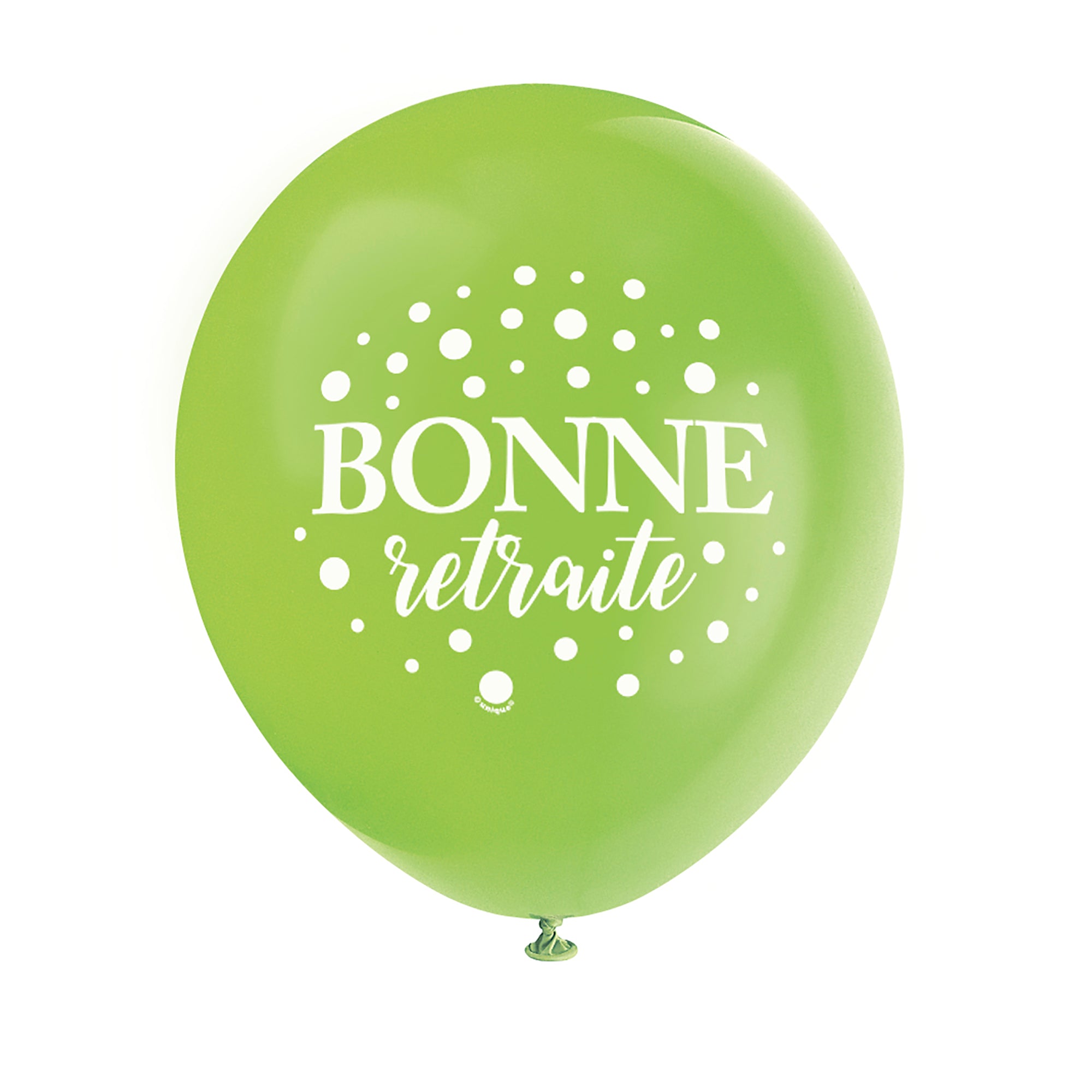8 Bonne Retraite Latex Balloons 12in Assorted Colors