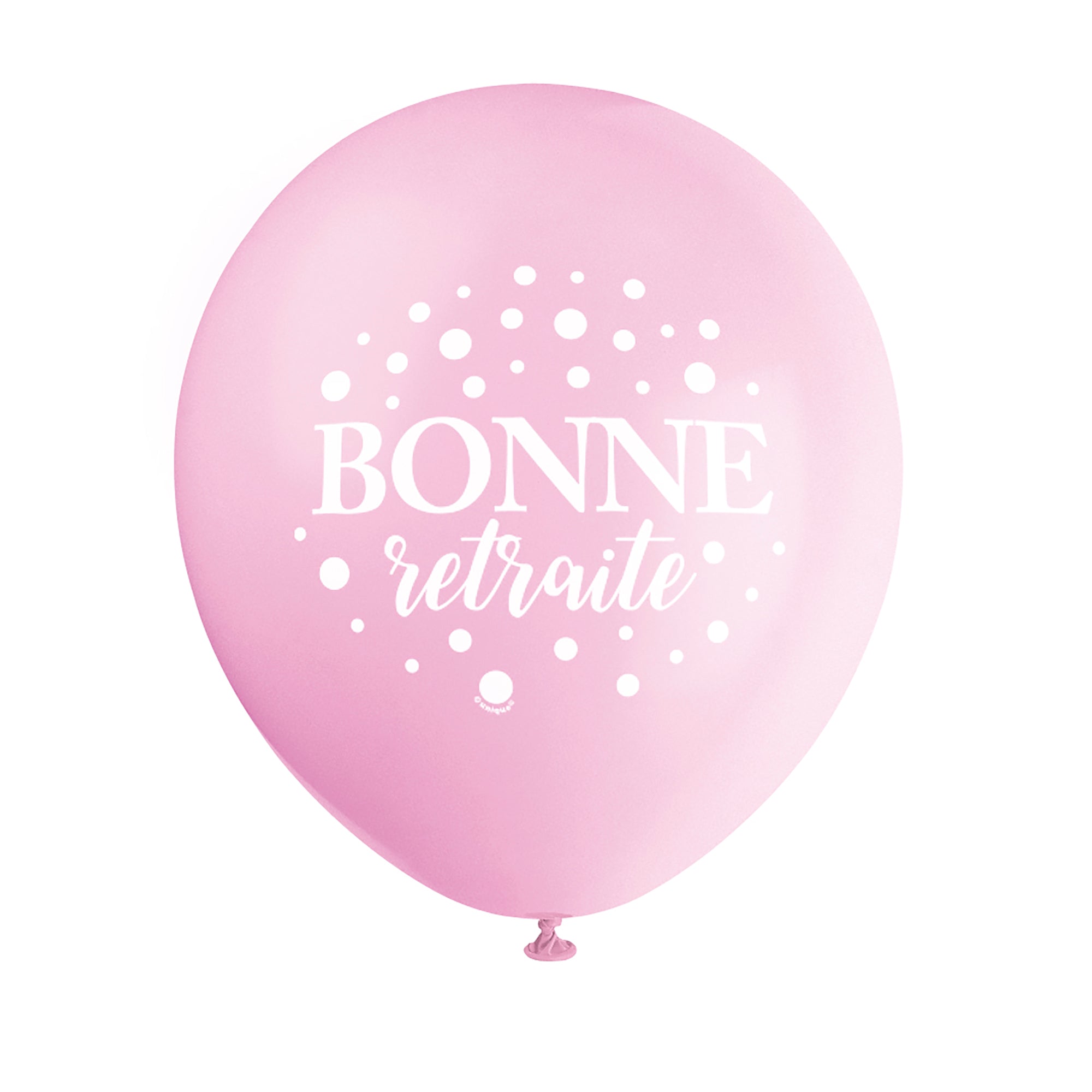 8 Bonne Retraite Latex Balloons 12in Assorted Colors