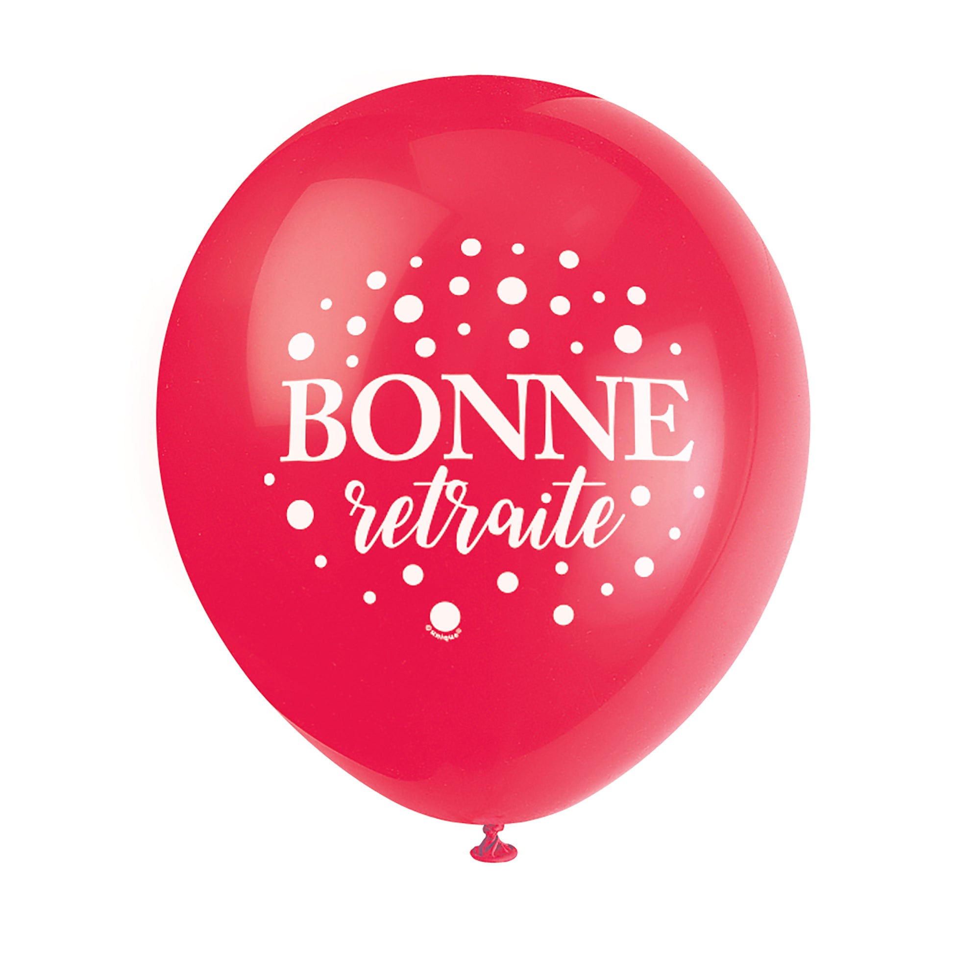 8 Bonne Retraite Latex Balloons 12in Assorted Colors