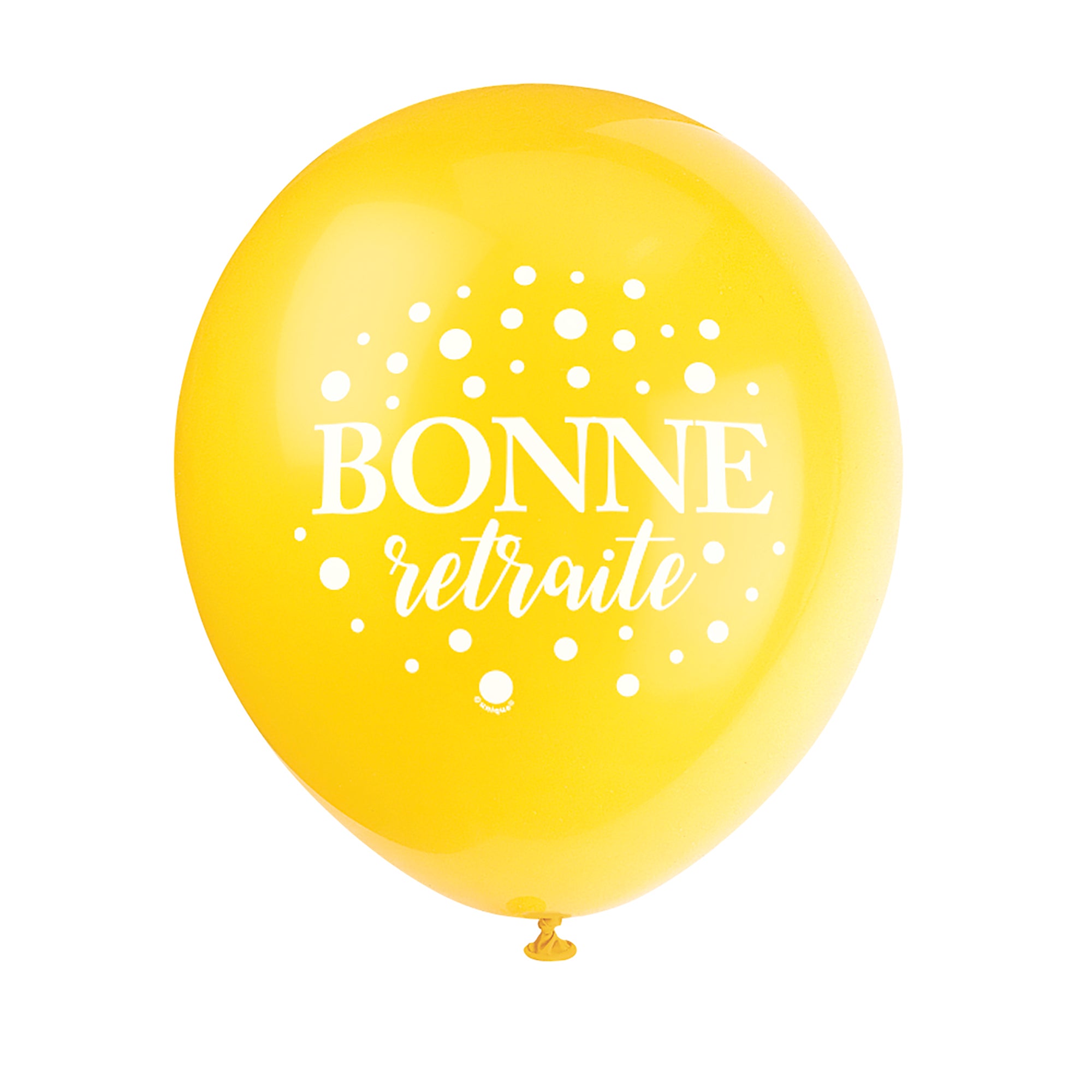 8 Bonne Retraite Latex Balloons 12in Assorted Colors