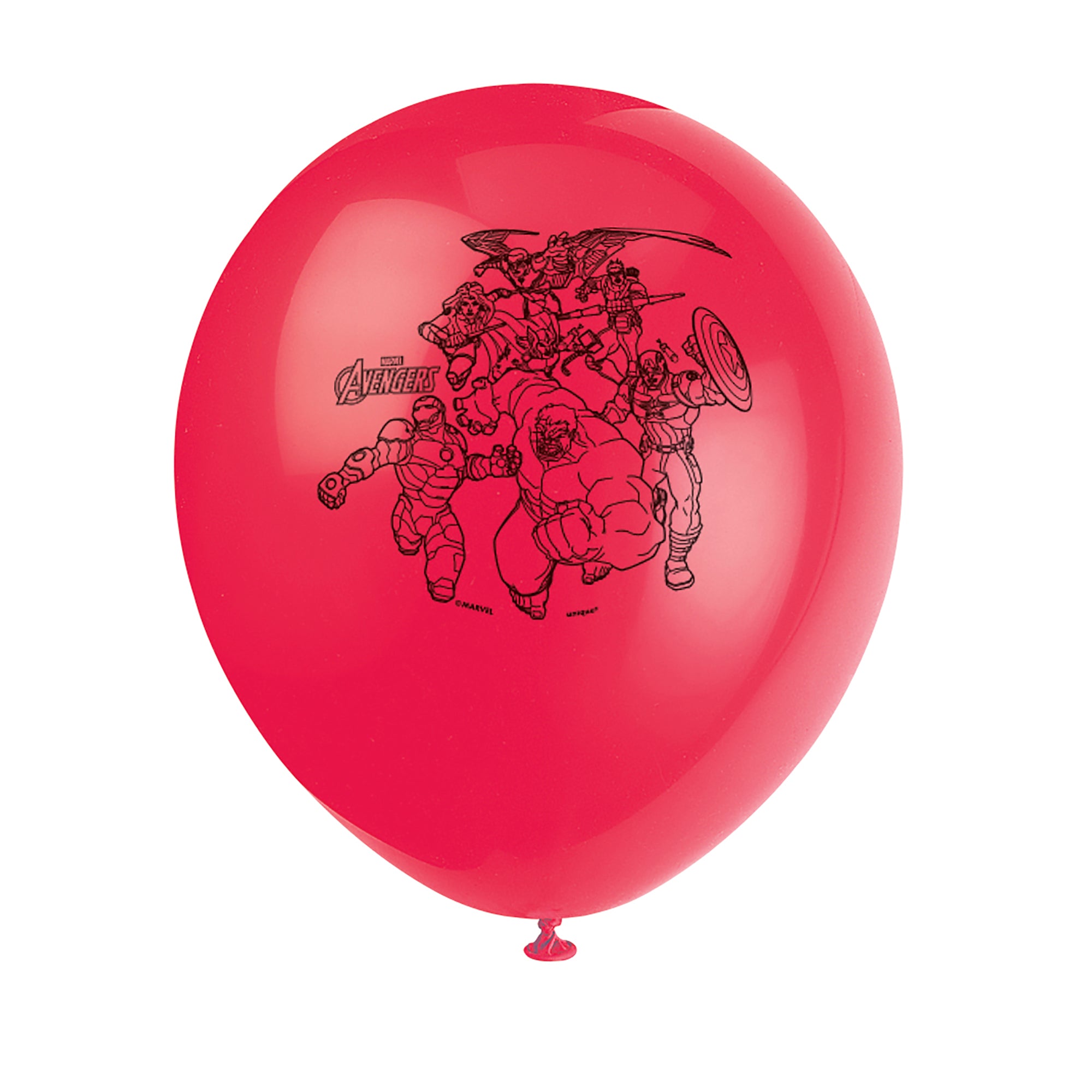 Avengers 8 Printed Latex Balloons 12in Assorted Colors