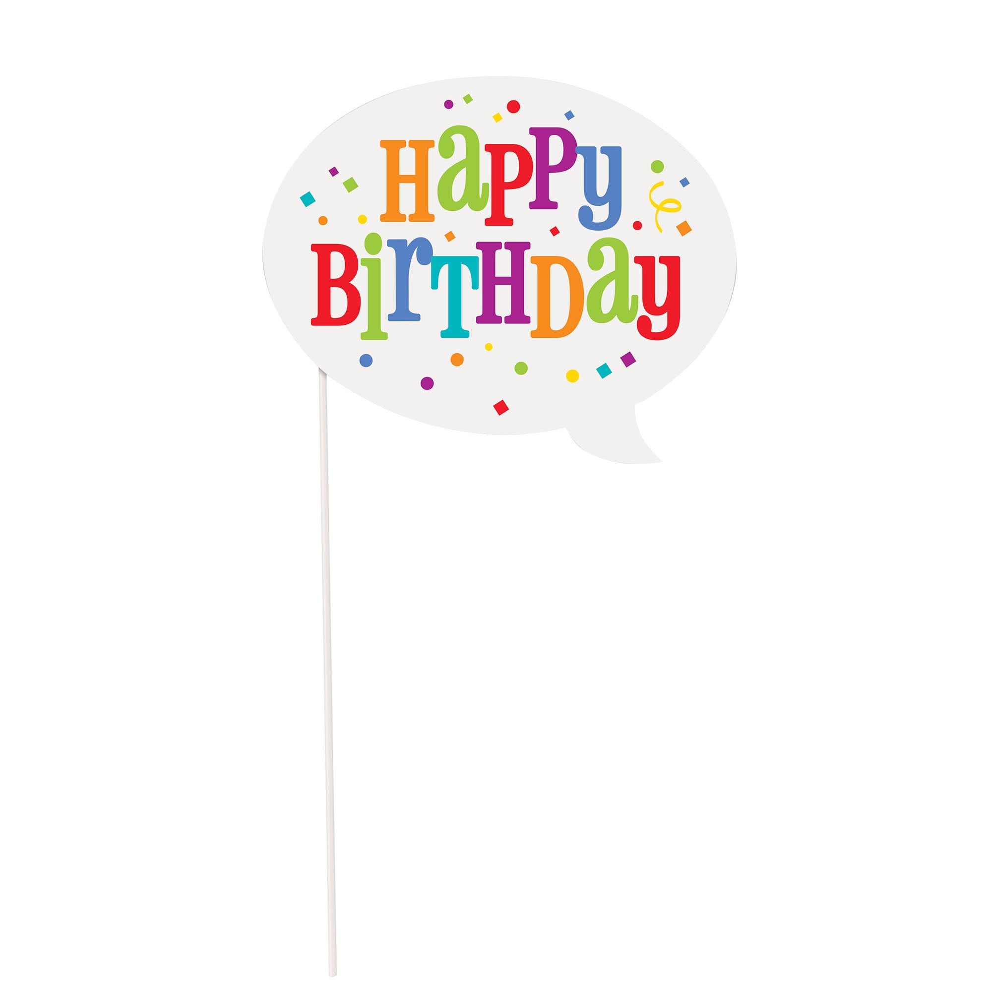 Confetti Birthday 10 Photo Props