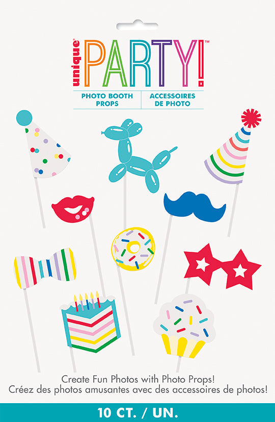 Birthday Photo Booth Props 10pcs