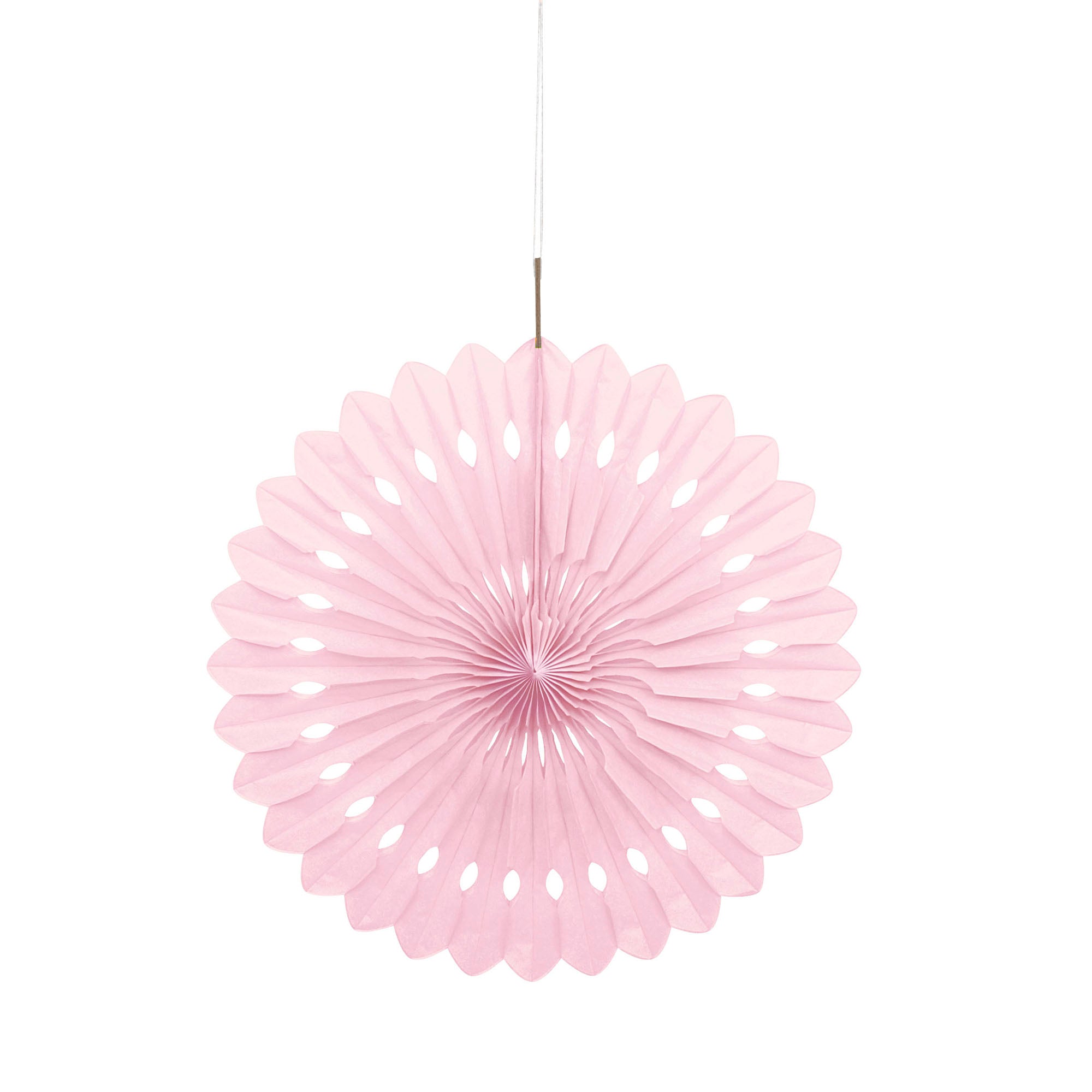 Decorative Fan Lovely Pink Tissue  16in