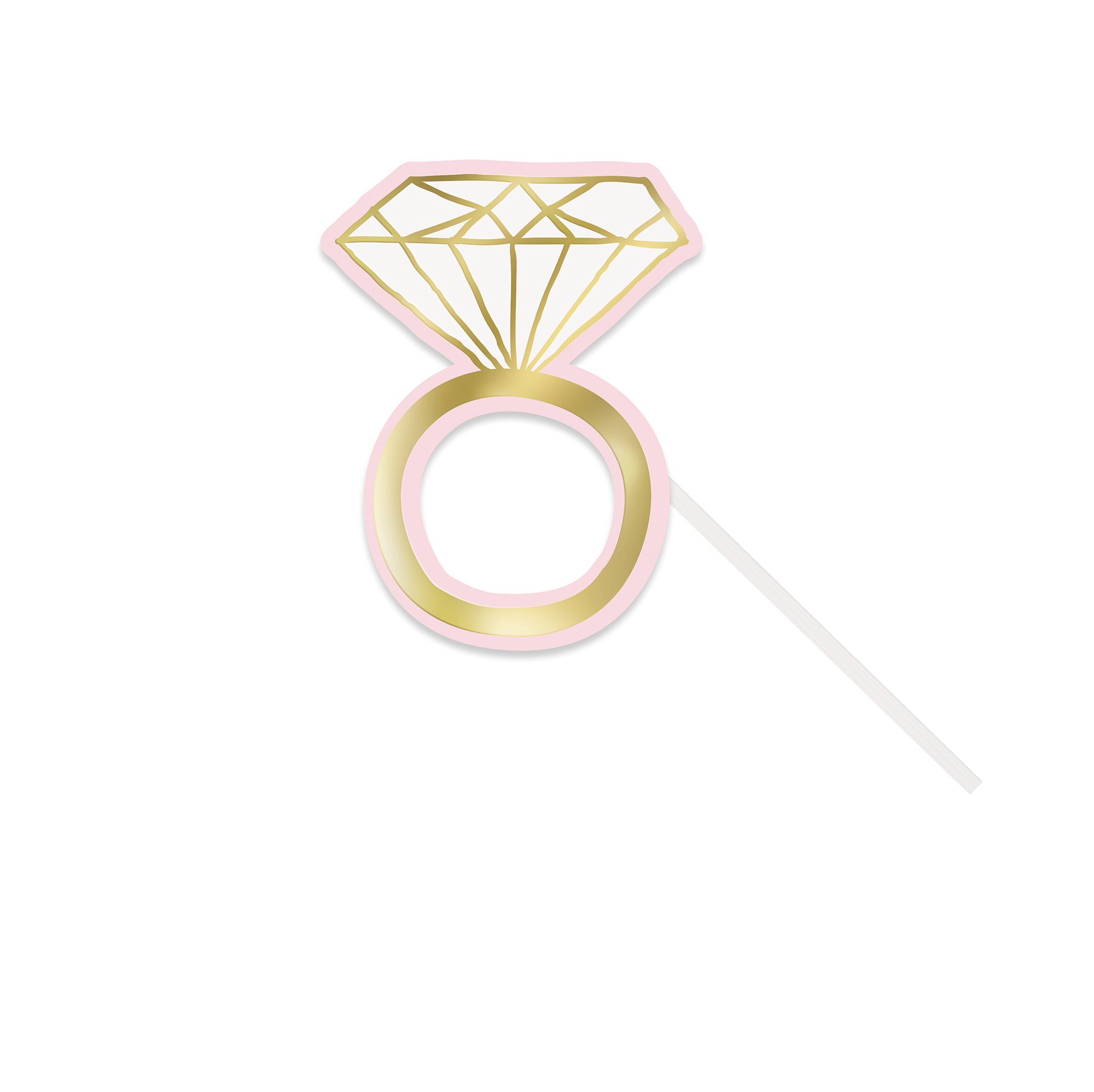 Pink Diamond 10 Photo Props with Gold