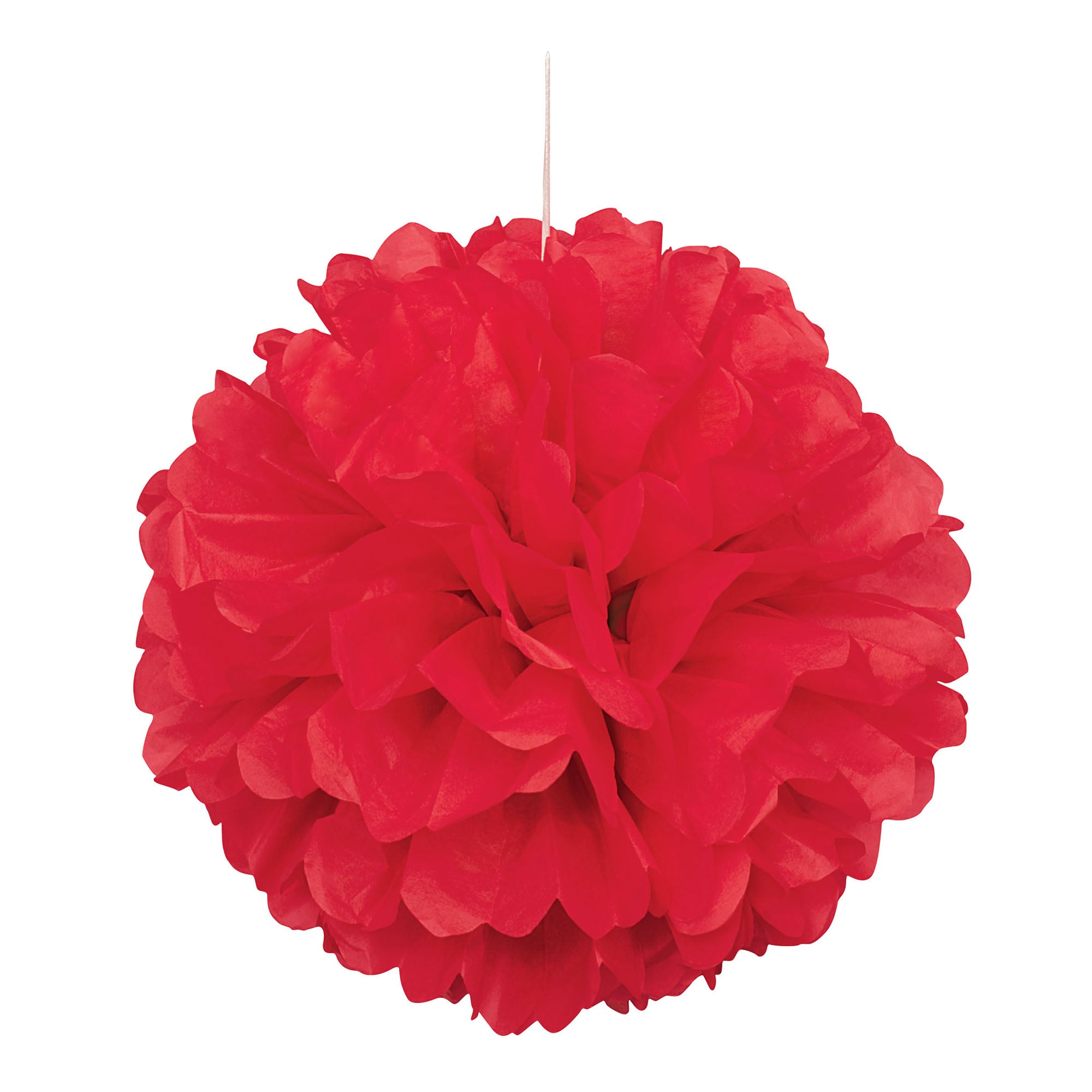 Puff Ball Red Tissue 16in