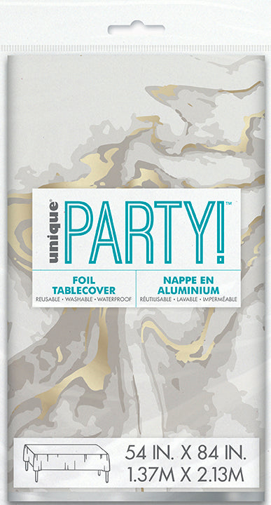 Gold Party Foil Table Cover 54x84in