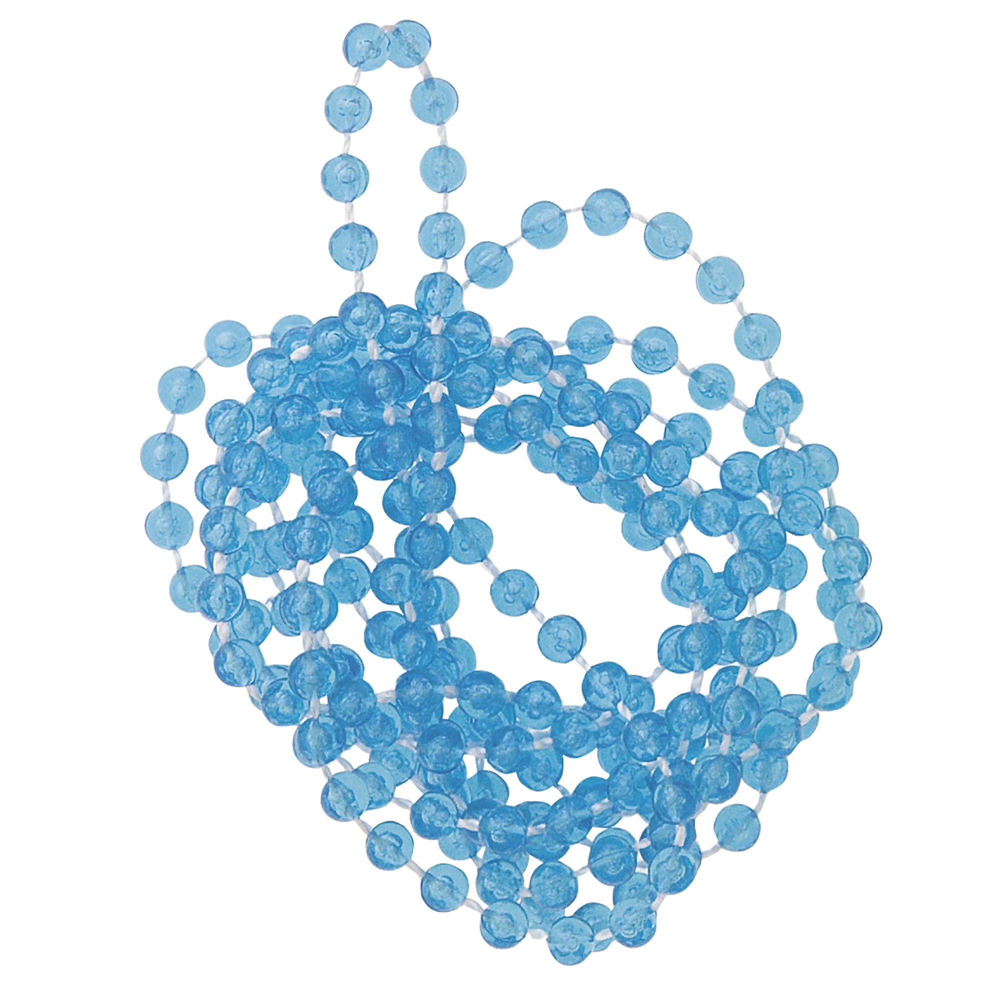 6 Colliers de Perles Billes Transparentes 21.5po