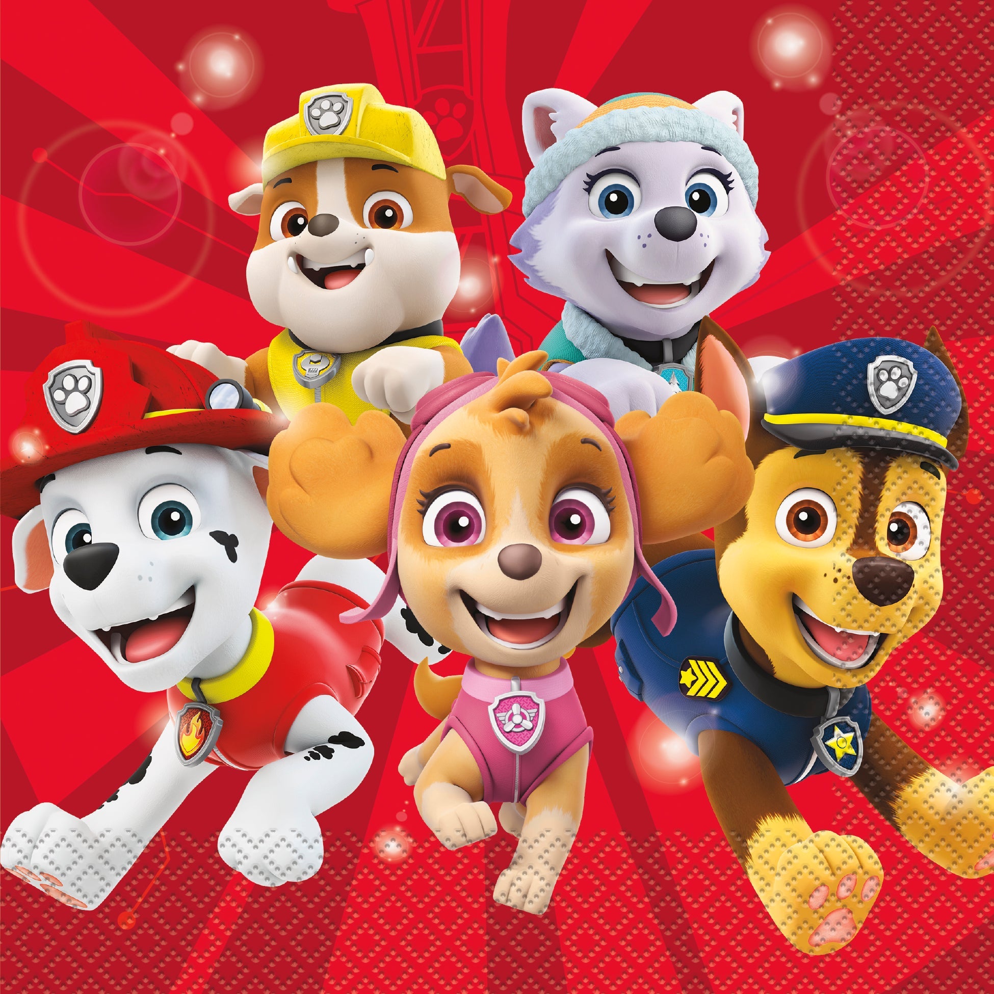 Paw Patrol 16 Luncheon Napkins 2 Ply 12.75x12.75in