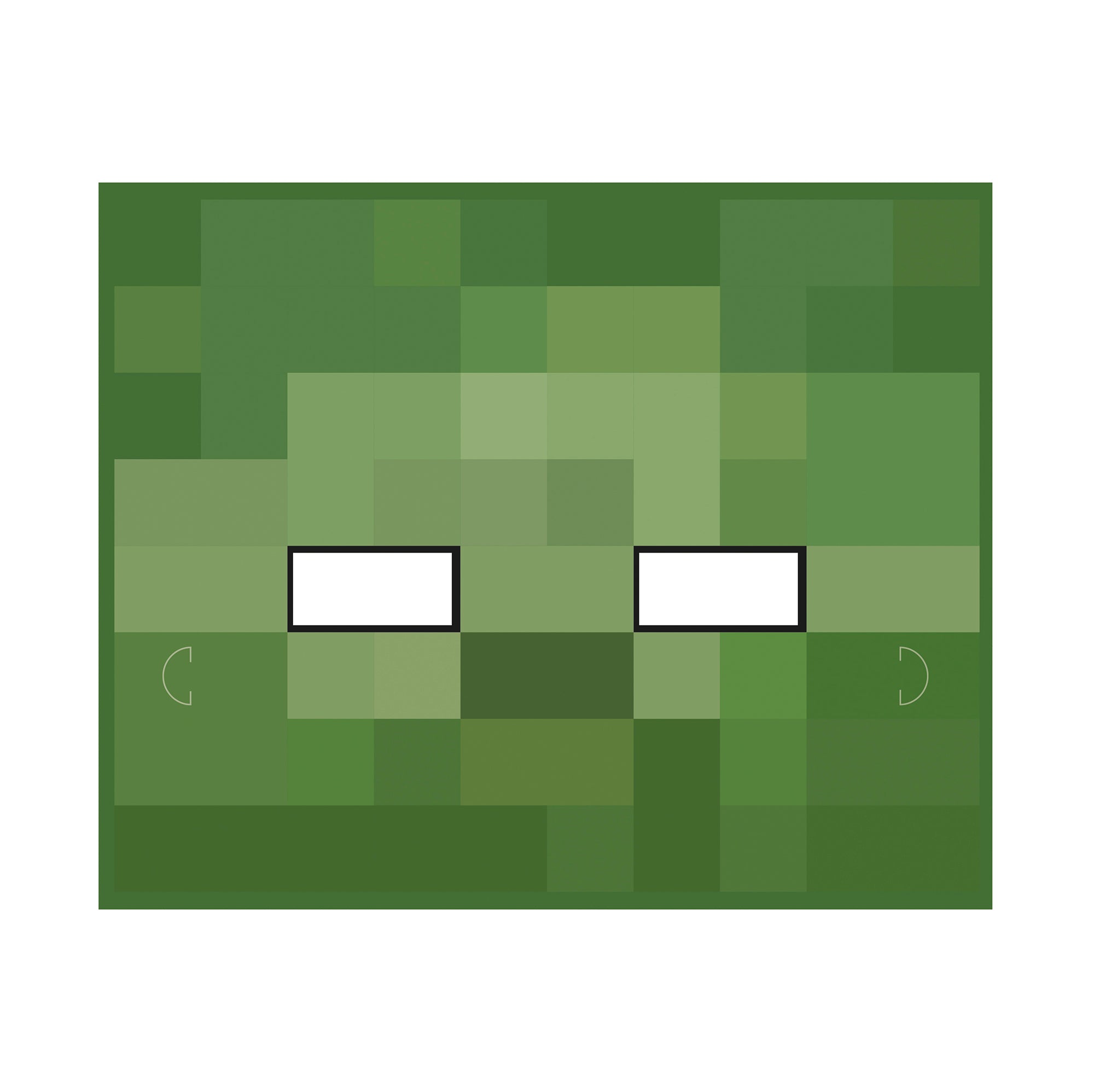 Minecraft 8 Masques en Carton 4 Modèles Assortis