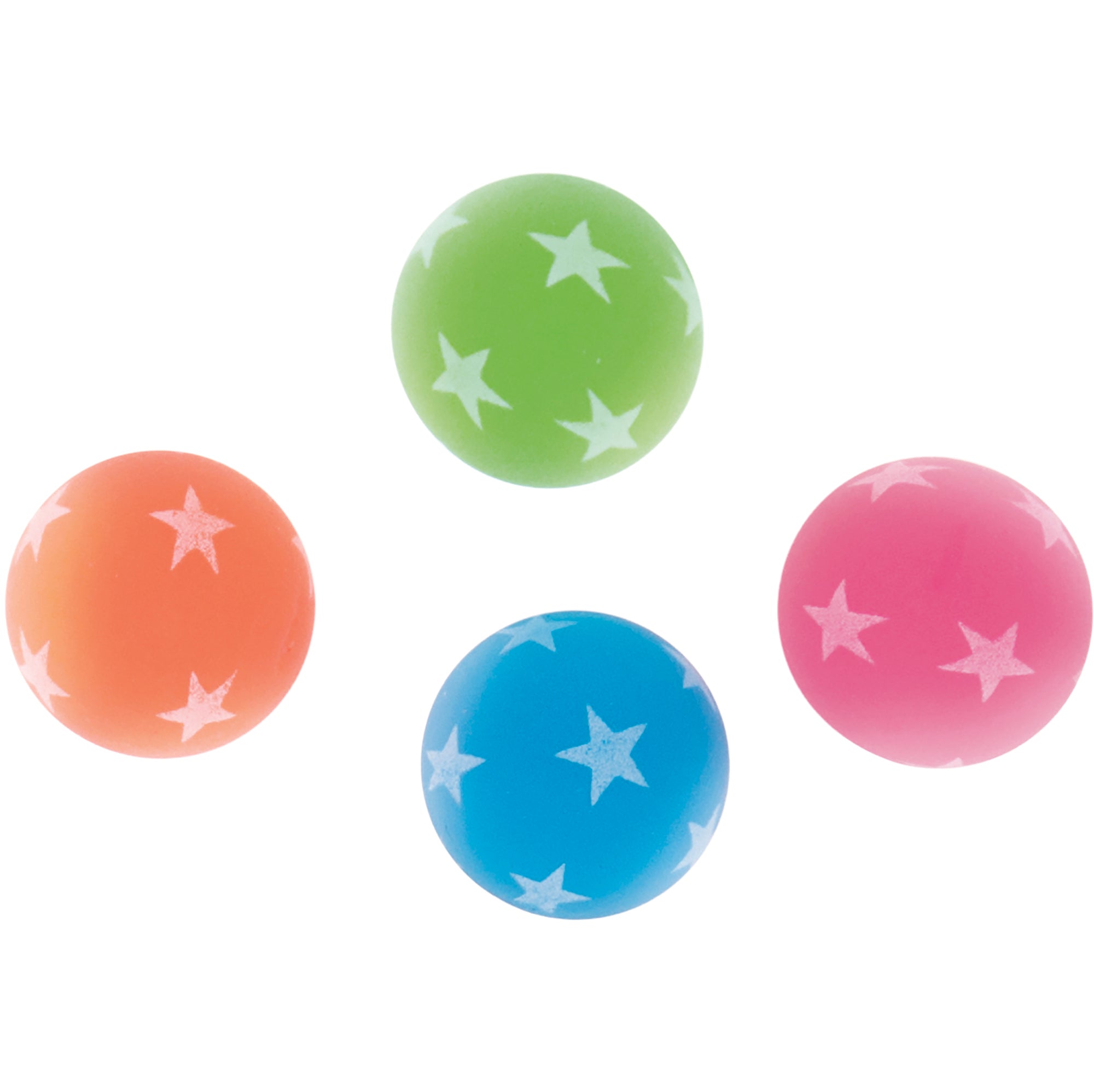 8 Glow in the Dark Bounce Balls 1.25x1.25in