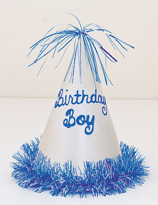 Birthday Boy Glitter Party Hat