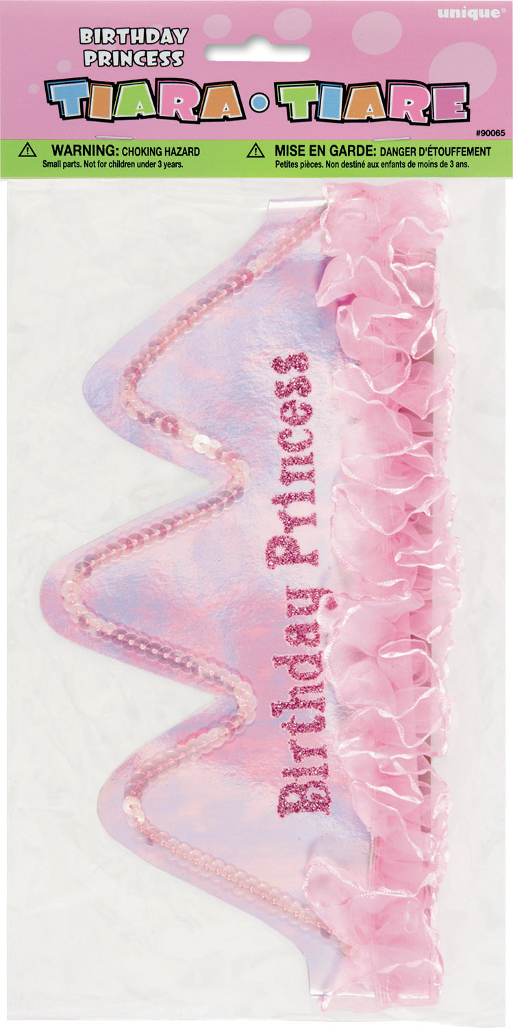 Prism Birthday Princess Tiara - Cardboard 5in high