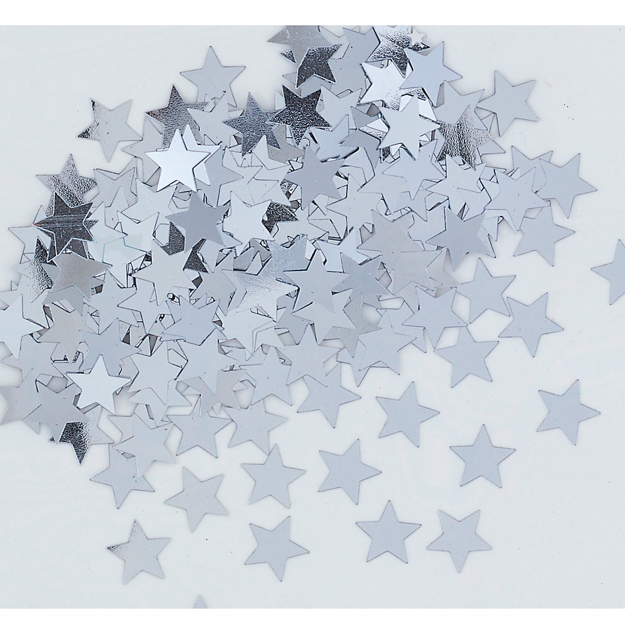 Silver Star Foil Confetti 0.5oz