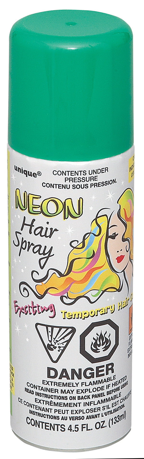 Neon Green Hair Spray 4.5oz