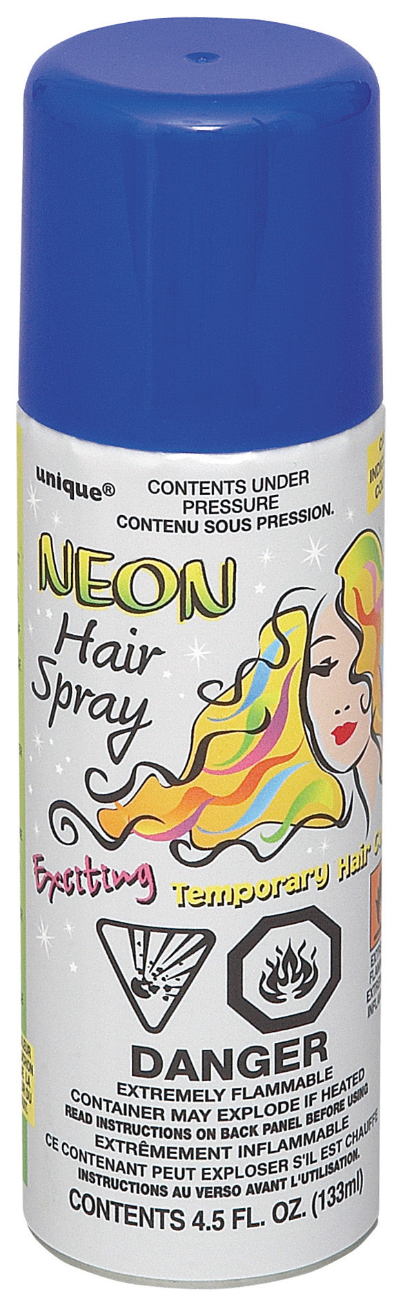Neon Blue Hair Spray 4.5oz