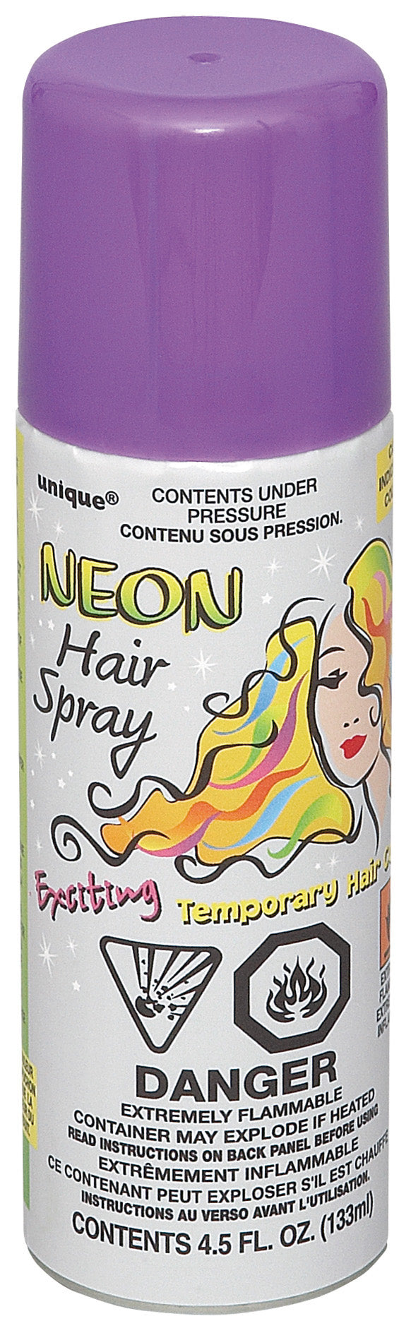 Neon Purple Hair Spray 4.5oz