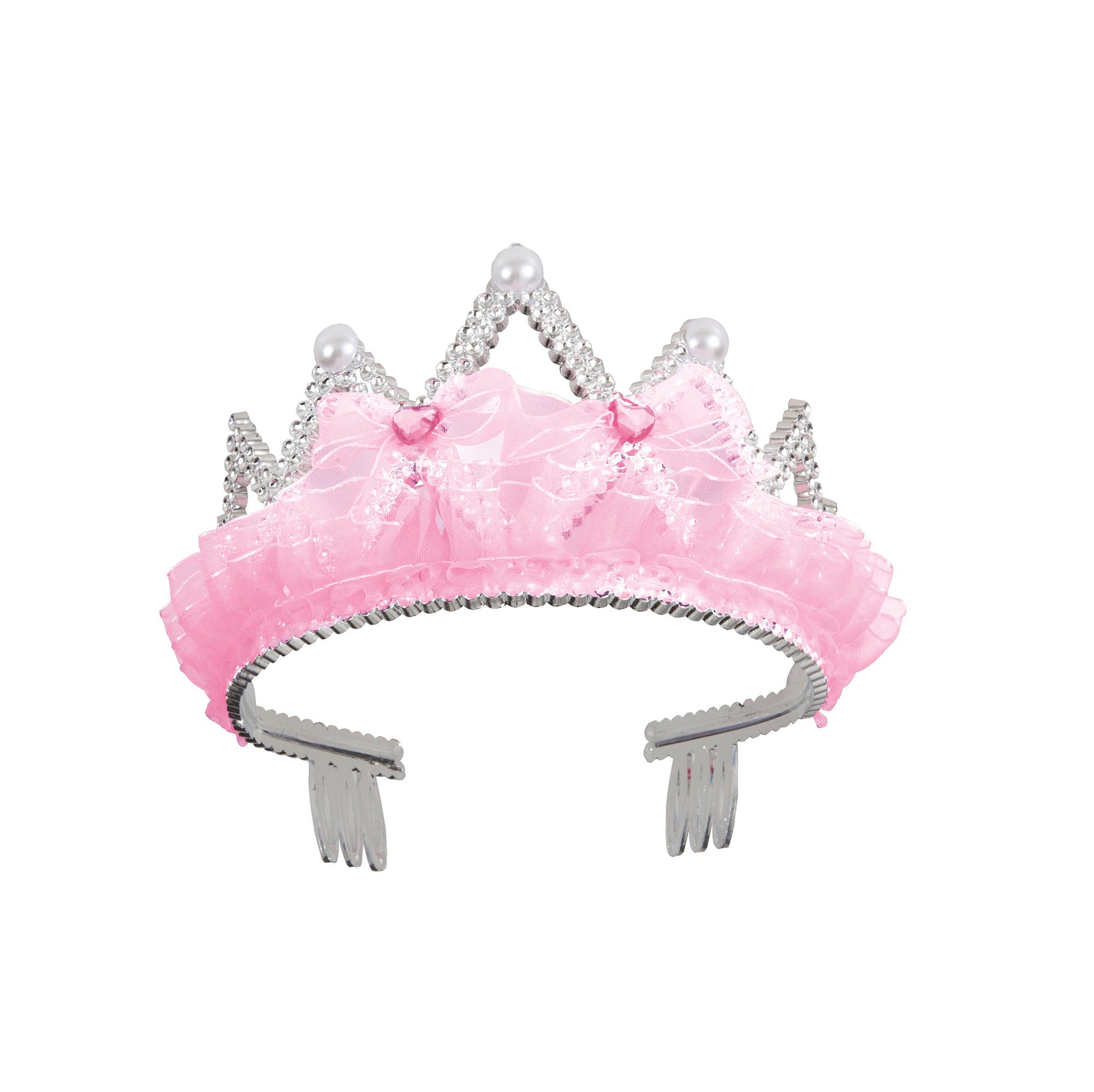 Pink Bows and Ribbon Tiara Plastic