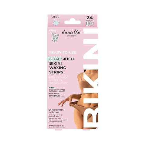 Danielle Creations 24pcs Bikini Wax Kit - Aloe Vera 3 Assorted Sizes 