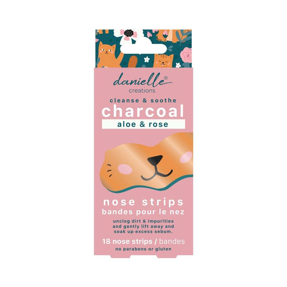 Danielle Creations 18 Nose Strips - Charcoal, Aloe and Rose 
