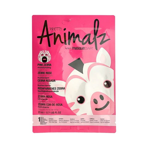 Pretty Animalz - Face Mask Moisturizing Pink Zebra 21ml (0.71oz)